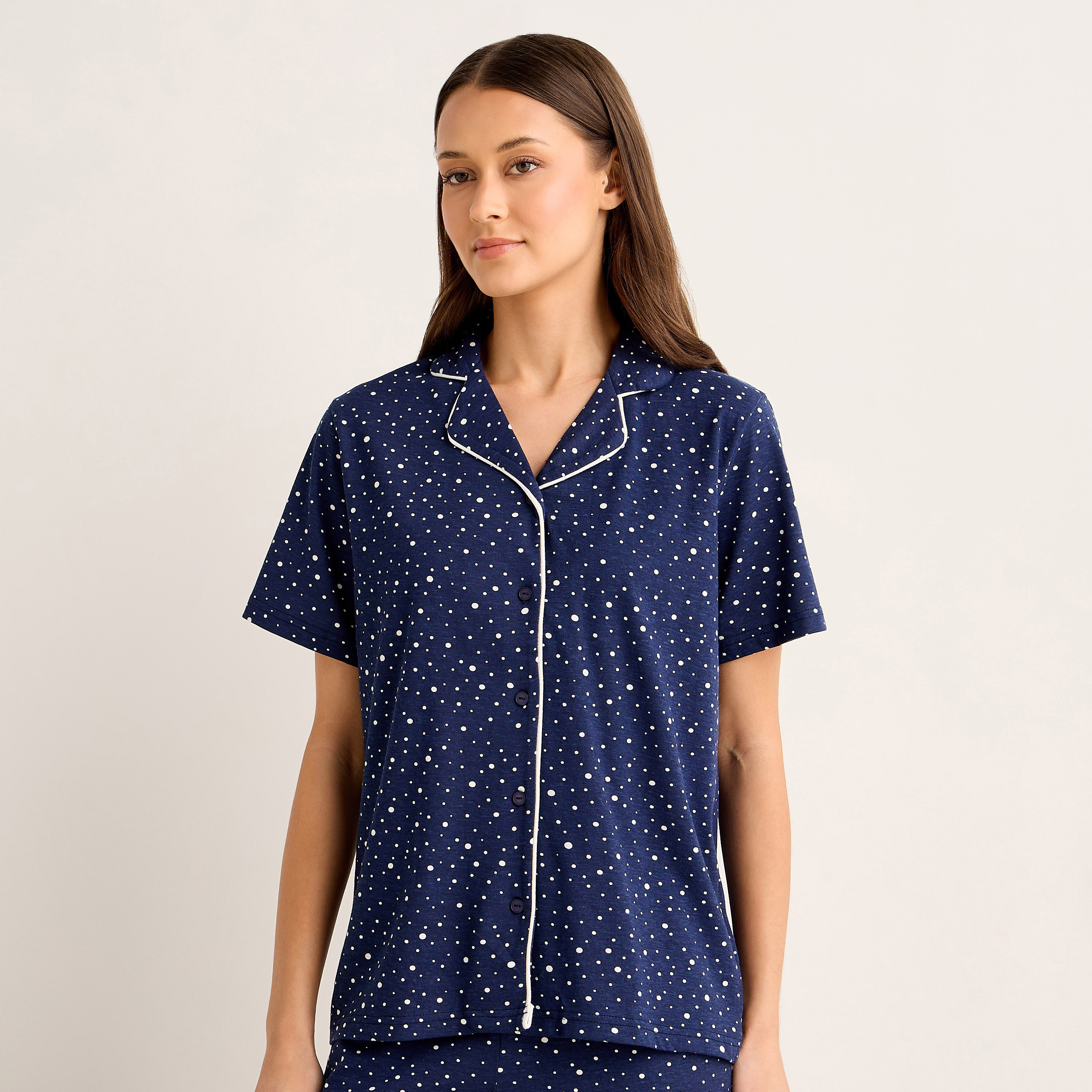Pyjama Set Button-Down Shirt and Pants-women-clothing-nightwear-pyjamas-longsets-image-2