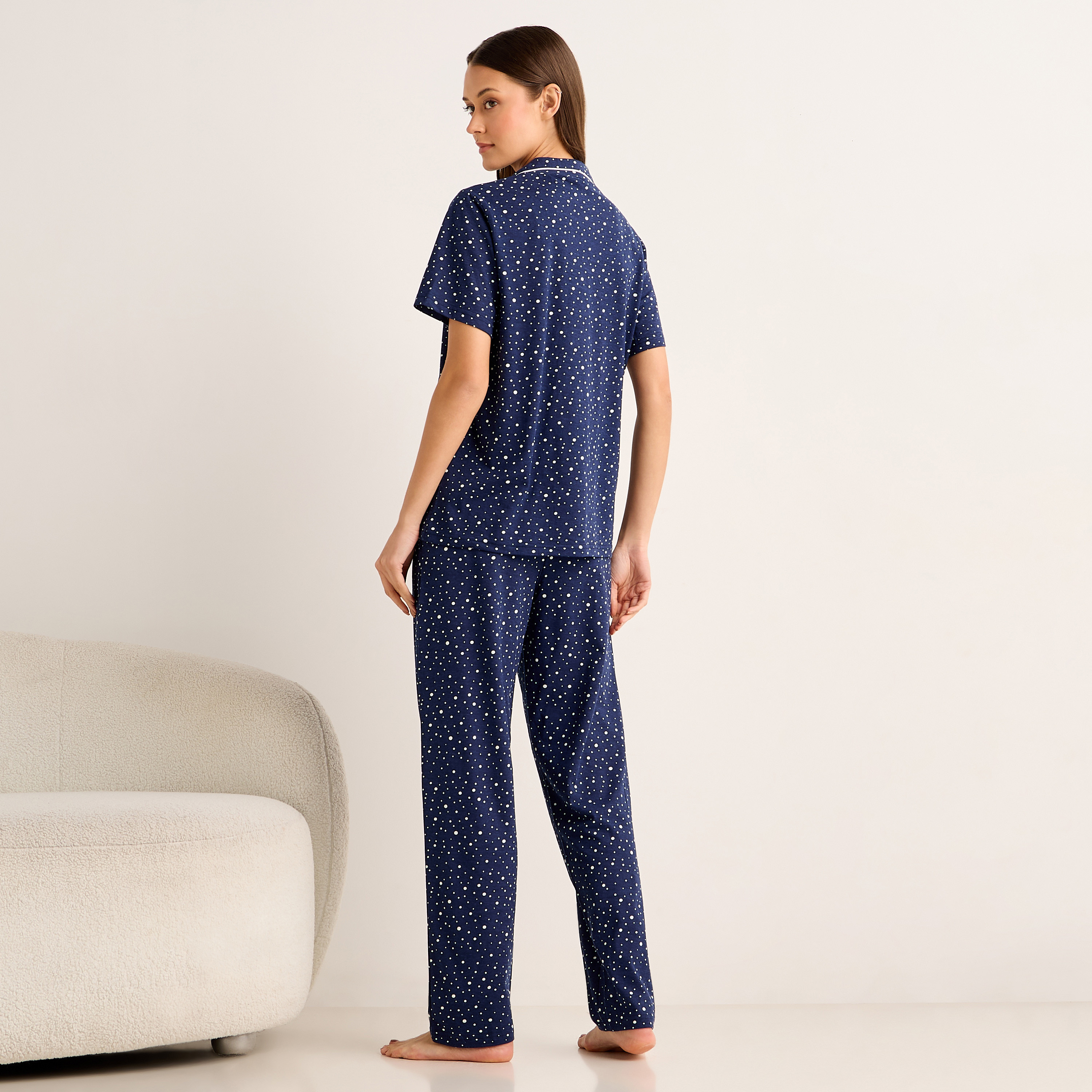 Pyjama Set Button-Down Shirt and Pants-women-clothing-nightwear-pyjamas-longsets-image-4