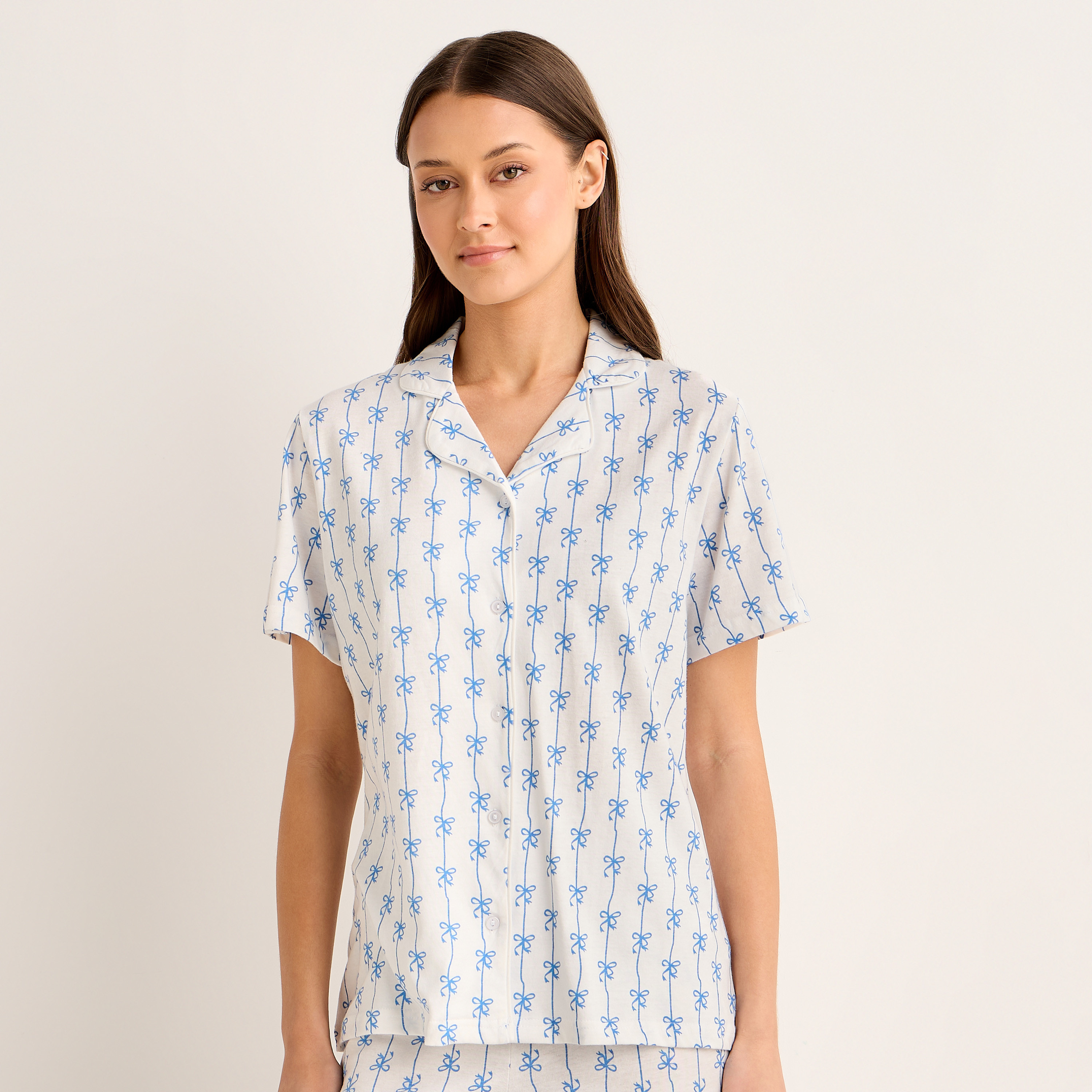 Pyjama Set Button-Down Shirt and Pants-women-clothing-nightwear-pyjamas-longsets-image-2