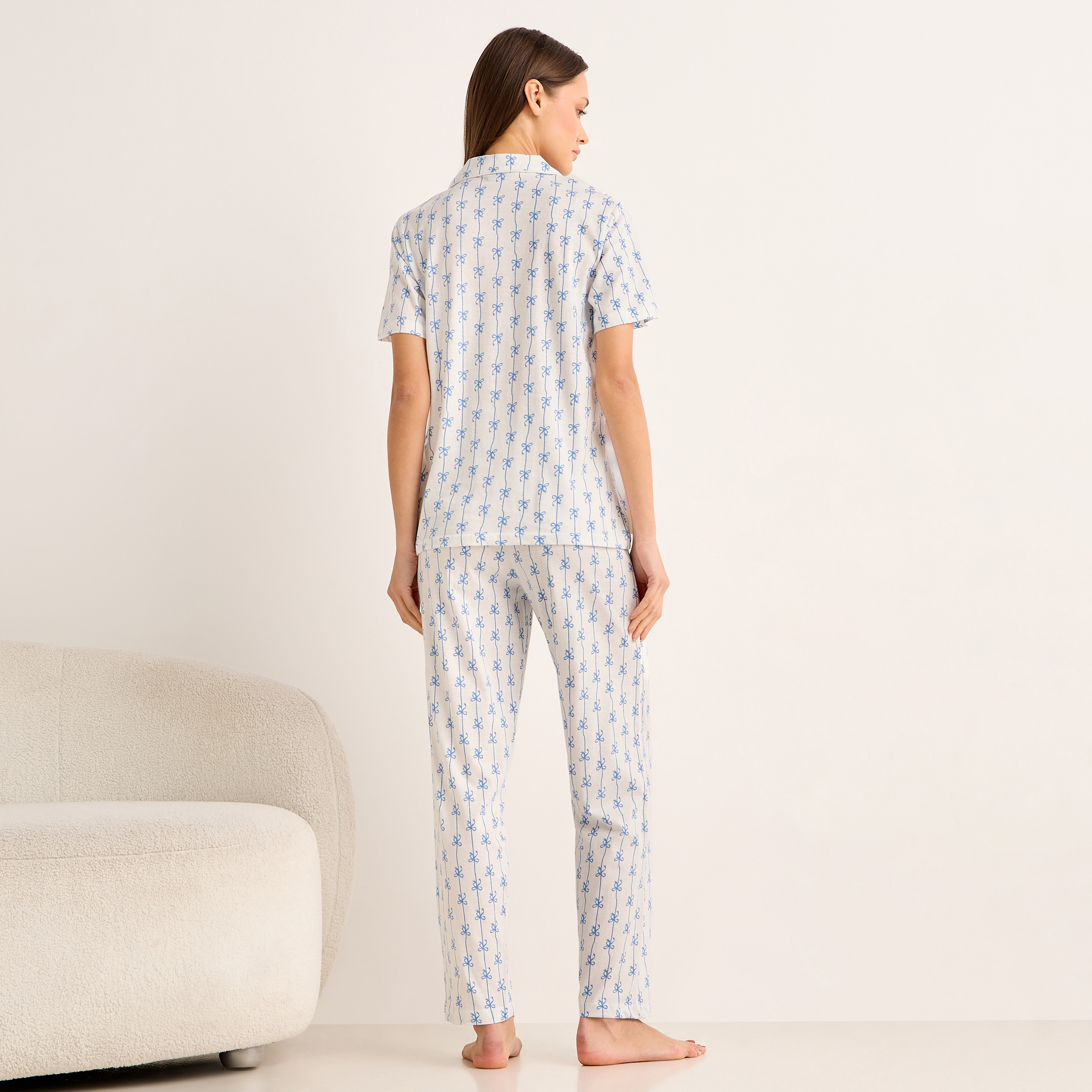 Pyjama Set Button-Down Shirt and Pants-women-clothing-nightwear-pyjamas-longsets-image-4