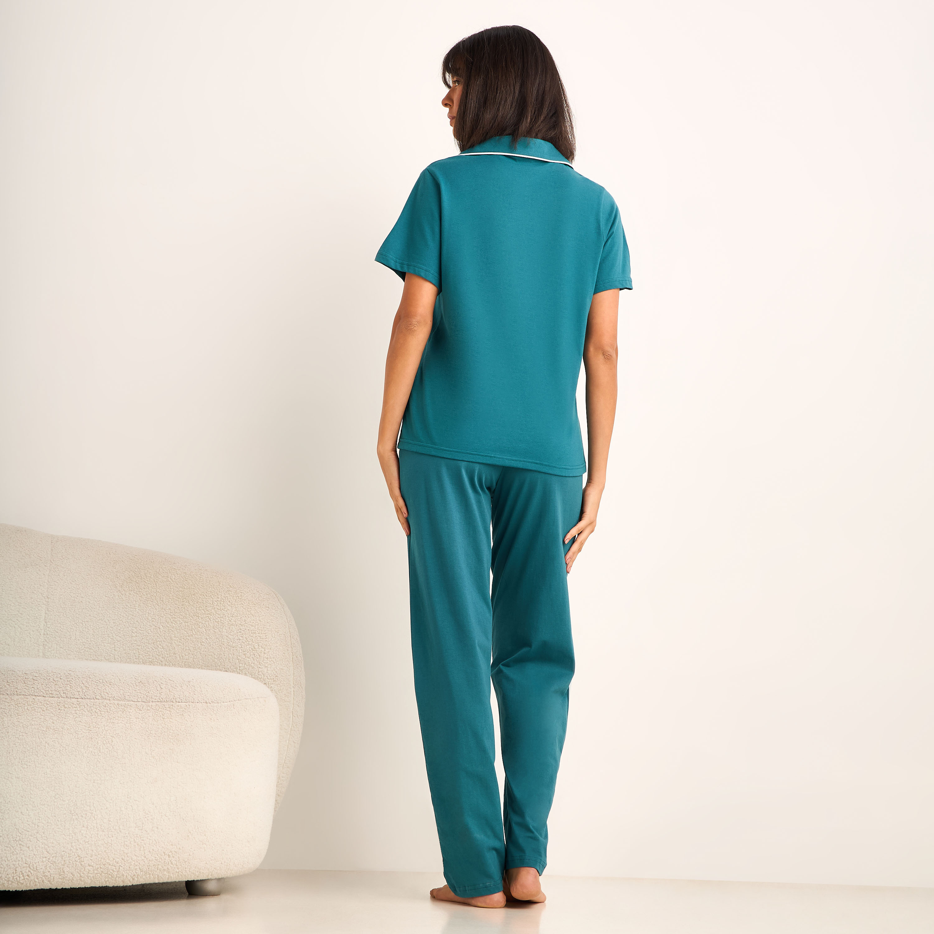 Pyjama Set Button-Down Shirt and Pants-women-clothing-nightwear-pyjamas-longsets-image-4