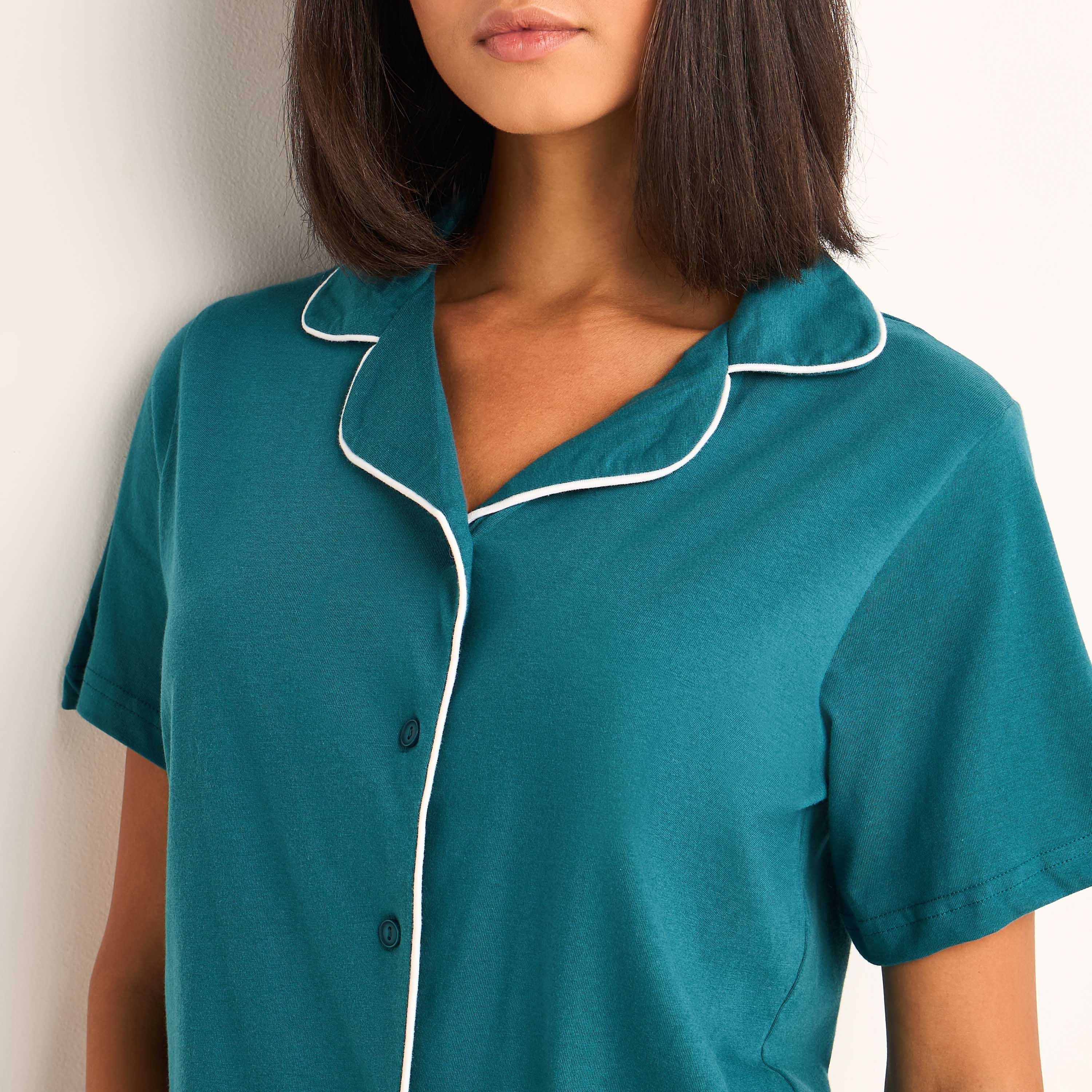 Pyjama Set Button-Down Shirt and Pants-women-clothing-nightwear-pyjamas-longsets-image-6