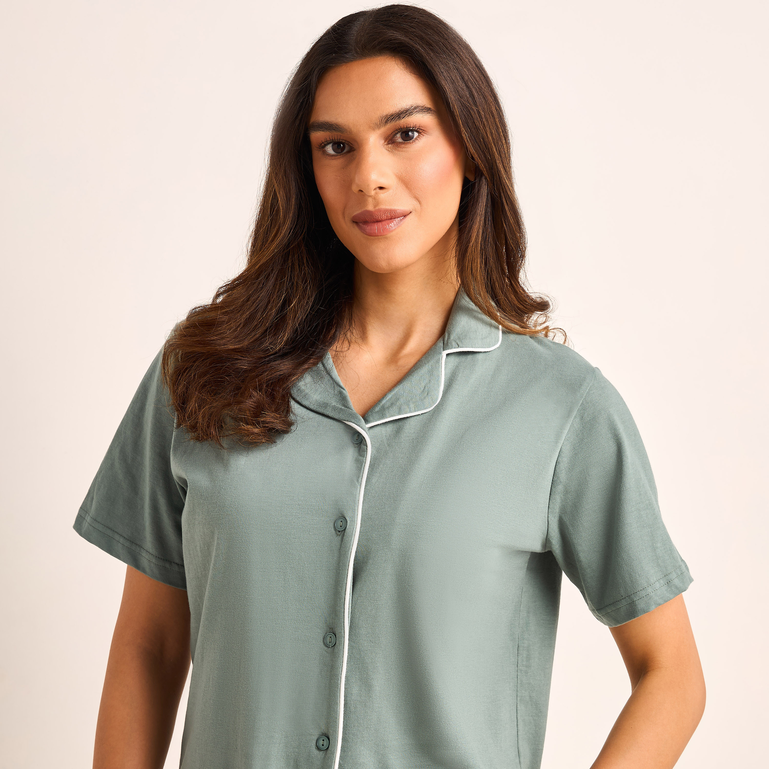 Pyjama Set Button-Down Shirt and Pants-women-clothing-nightwear-pyjamas-longsets-image-6