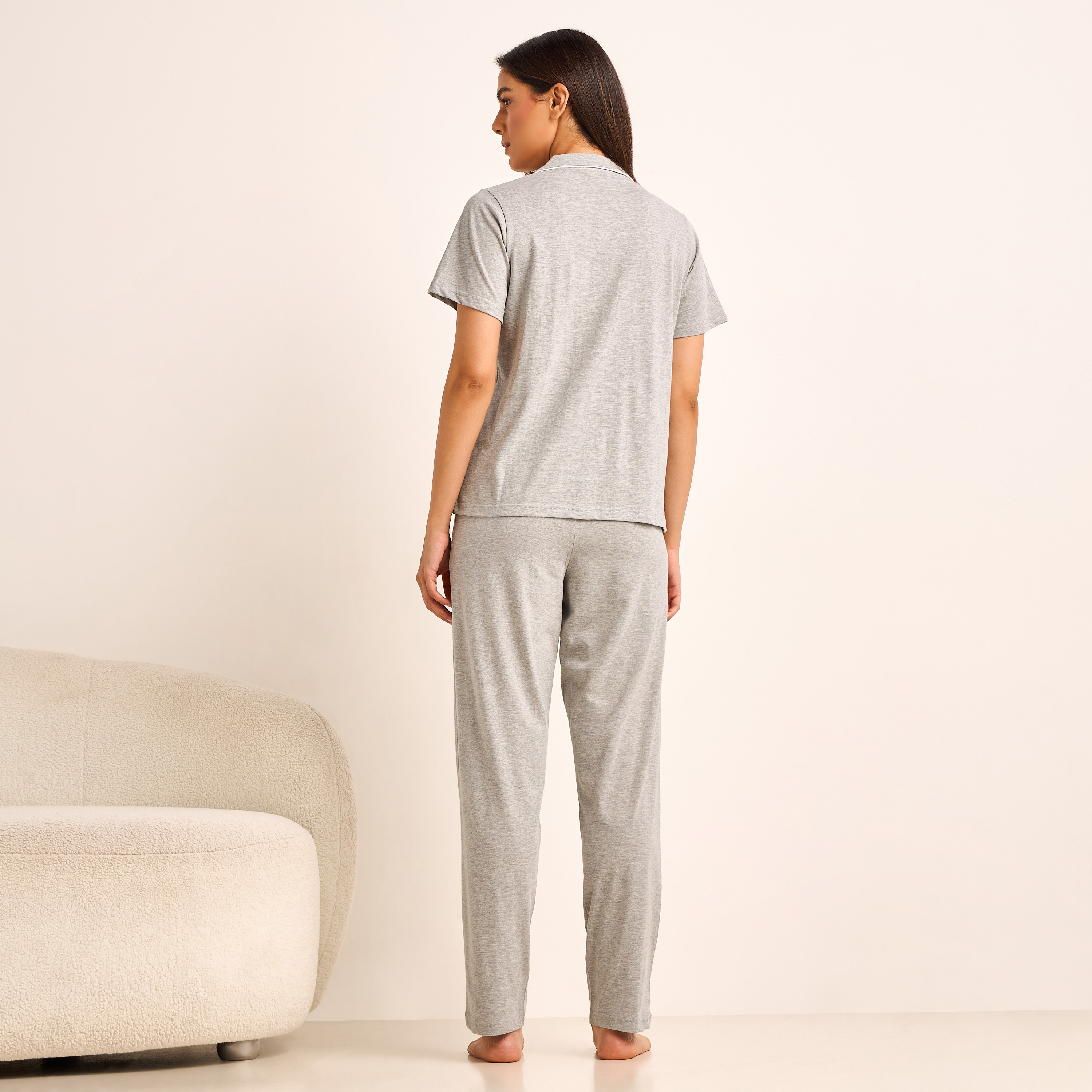 Pyjama Set Button-Down Shirt and Pants-women-clothing-nightwear-pyjamas-longsets-image-3