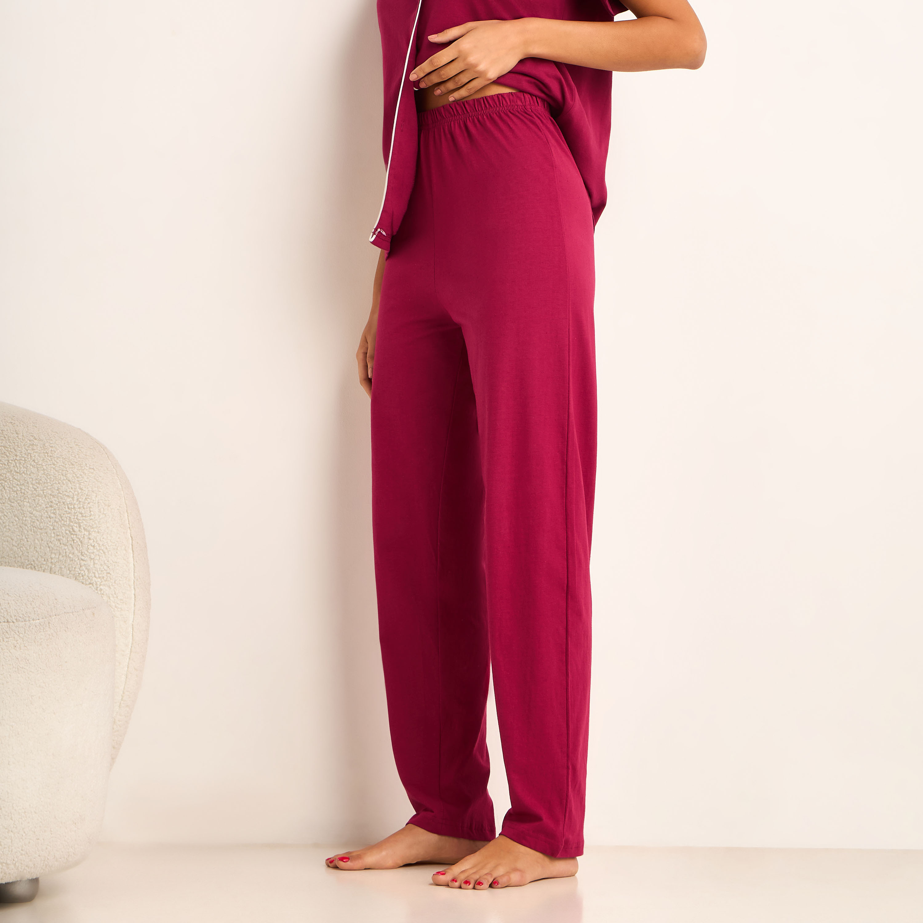 Pyjama Set Button-Down Shirt and Pants-women-clothing-nightwear-pyjamas-longsets-image-3