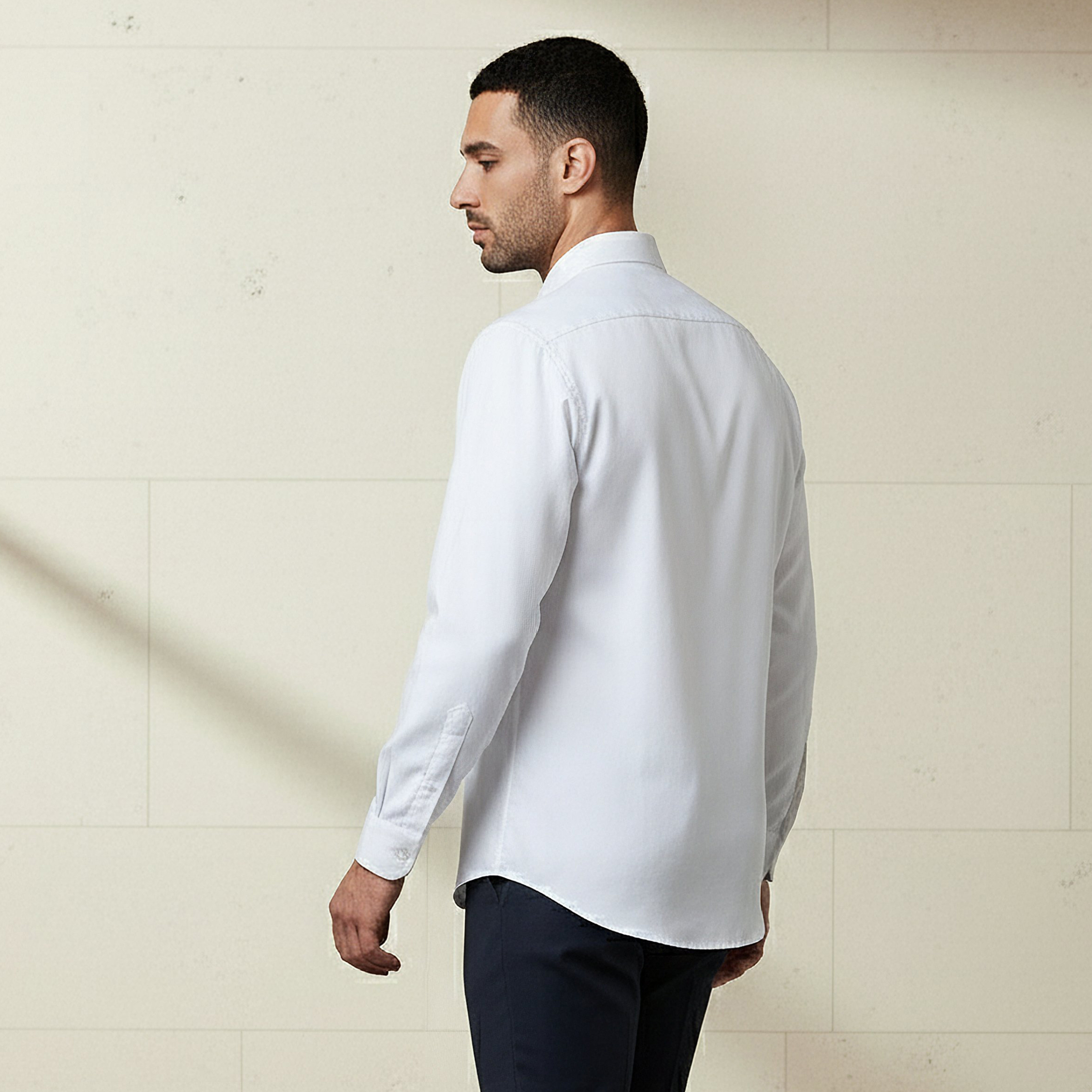 Men Regular Fit Self Texture Dobby Collar Shirt-men-clothing-shirts-image-3