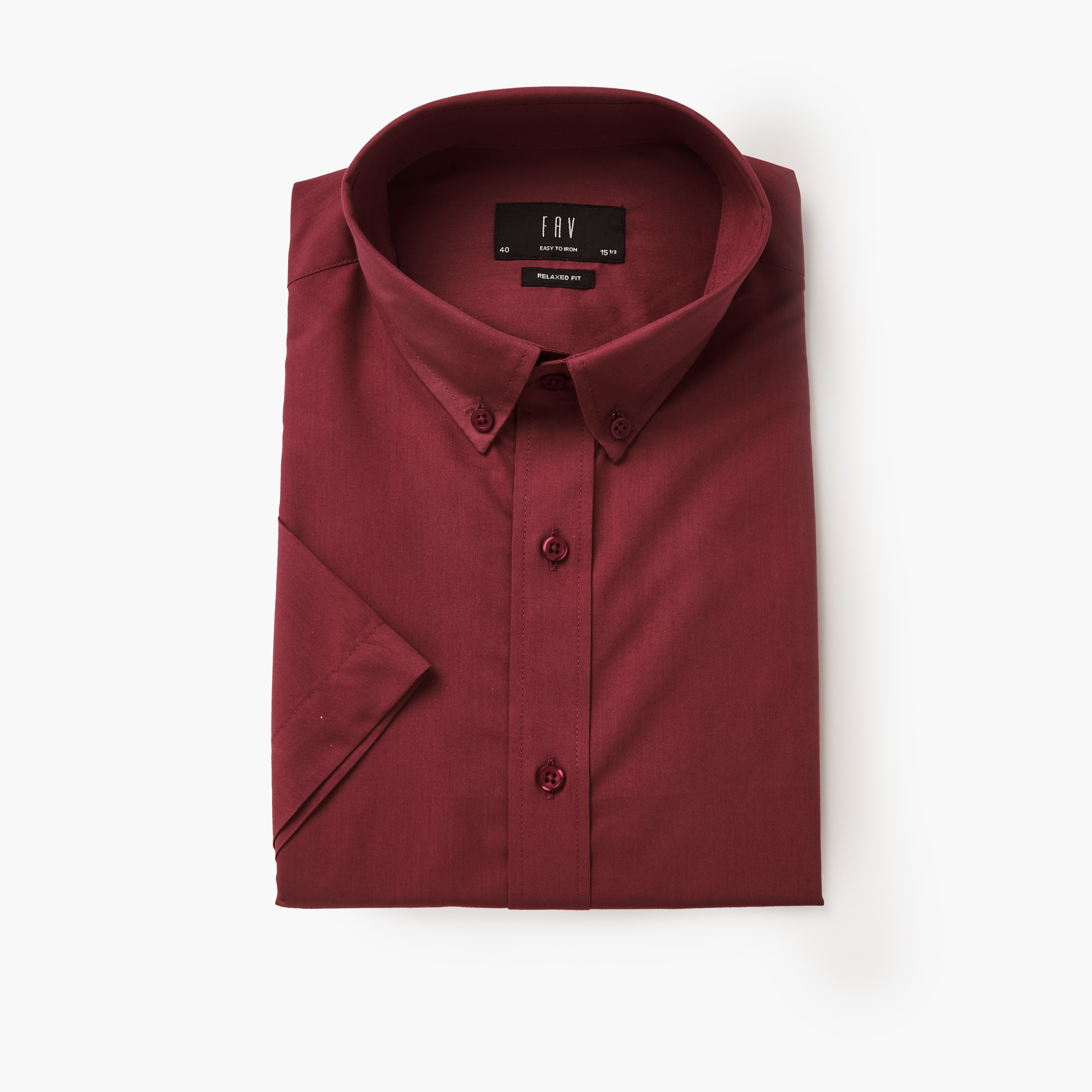 Men Regular Fit Button Down Collar Short Sleeve Shirt-men-clothing-shirts-image-5