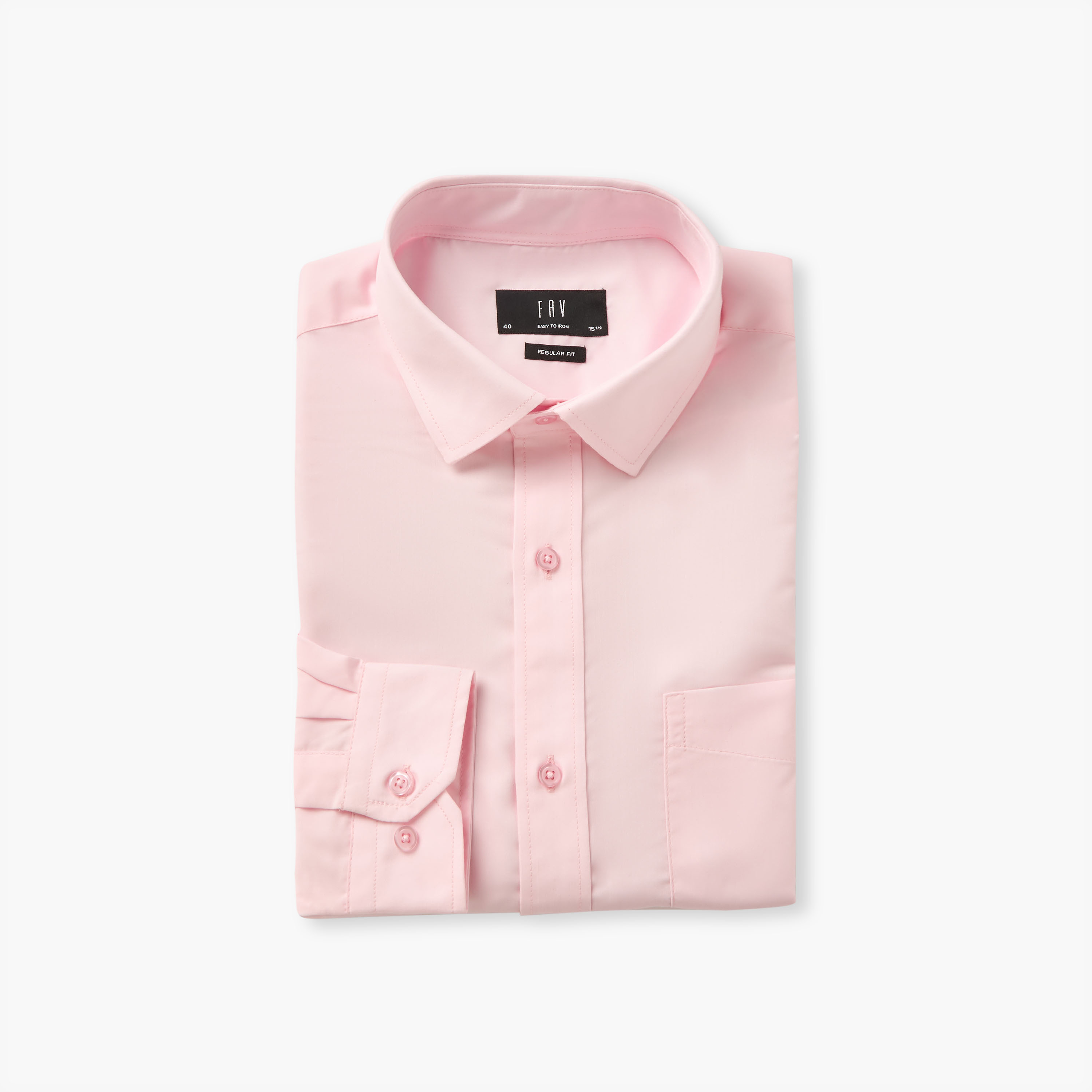 قميصان رجالي بياقة وقصة عادية وأكمام طويلة - طقم من قطعتين-men-clothing-shirts-image-3