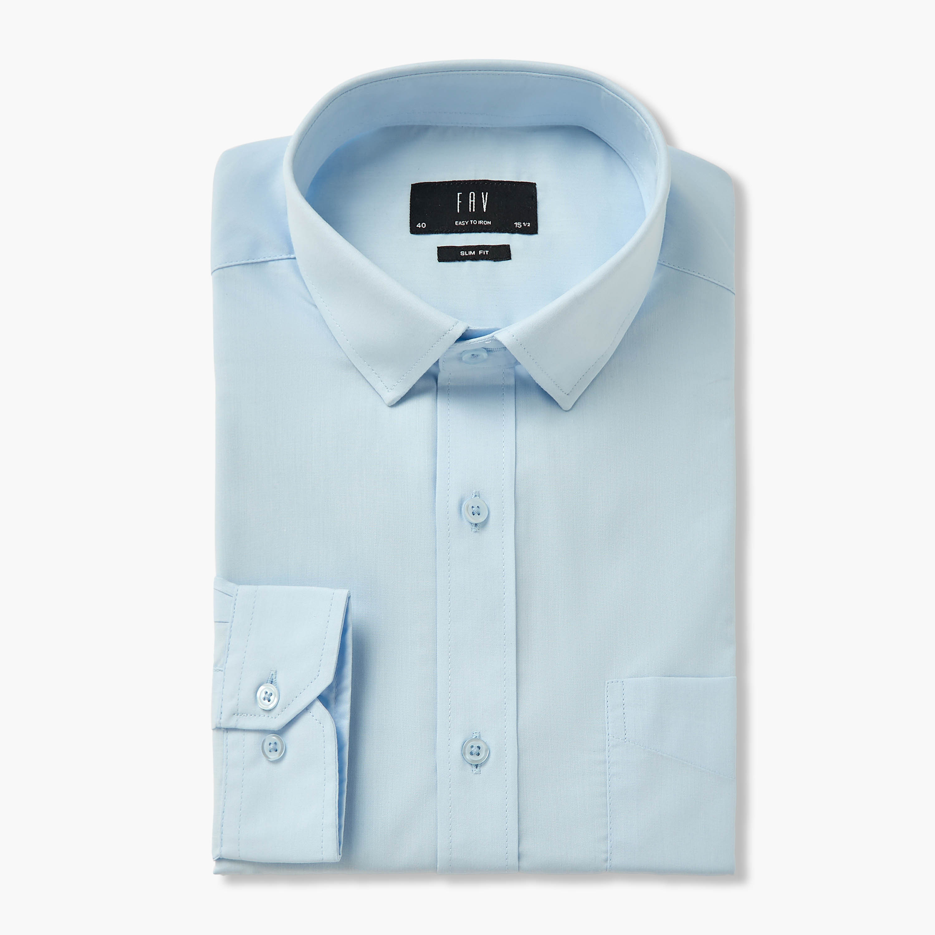Set of 2 - Men Slim Fit Collared Long Sleeves Shirt-men-clothing-shirts-image-3