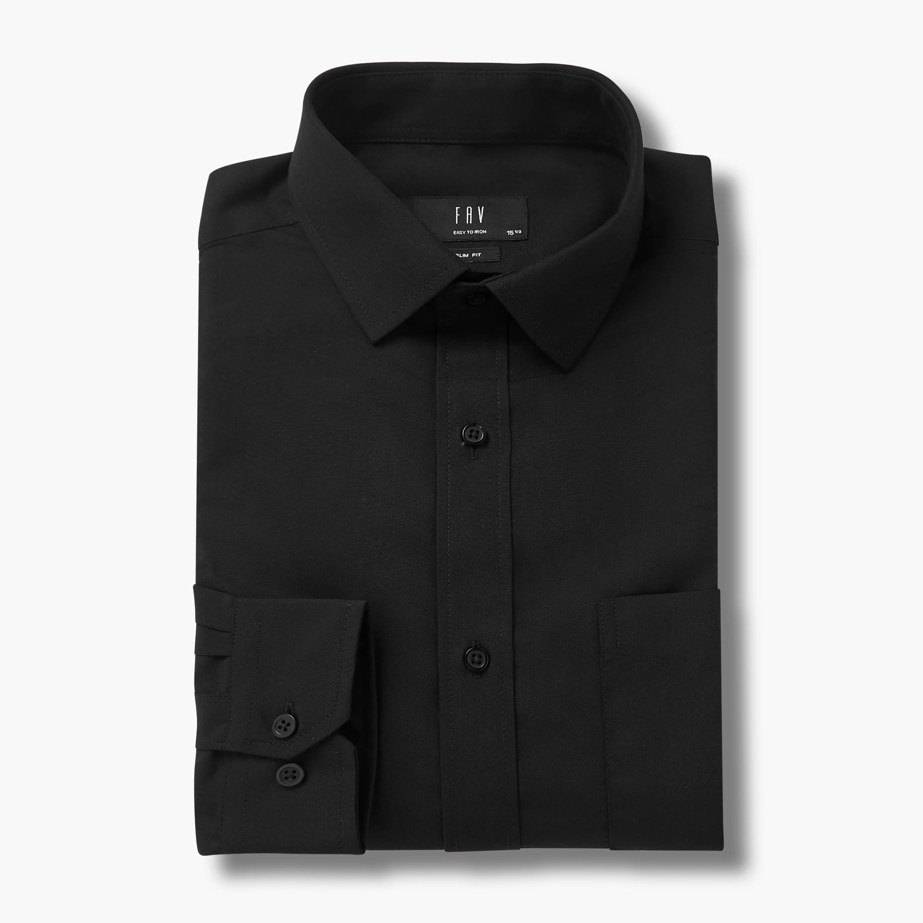 Set of 2 - Men Slim Fit Collared Long Sleeves Shirt-men-clothing-shirts-image-2