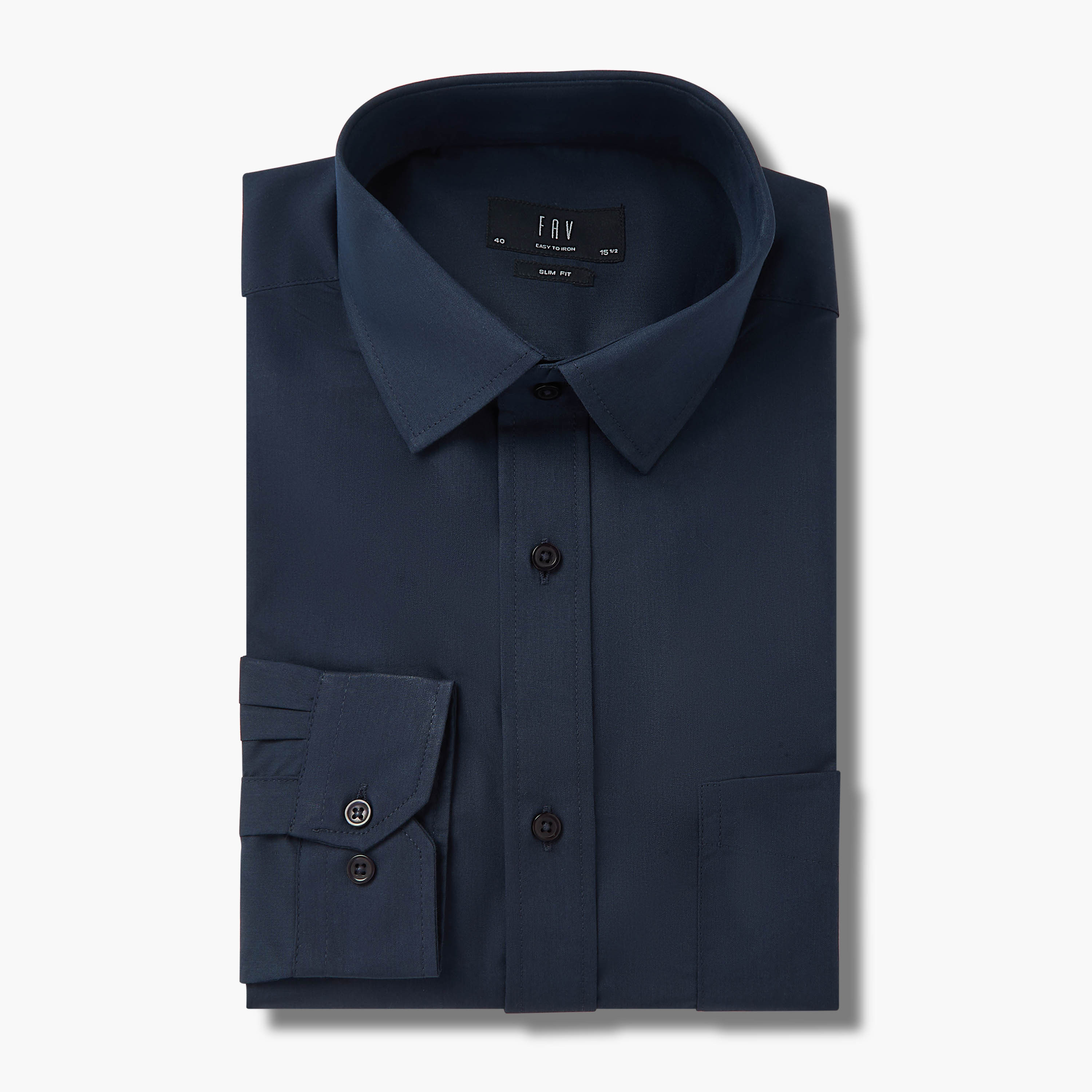 Set of 2 - Men Slim Fit Collared Long Sleeves Shirt-men-clothing-shirts-image-3
