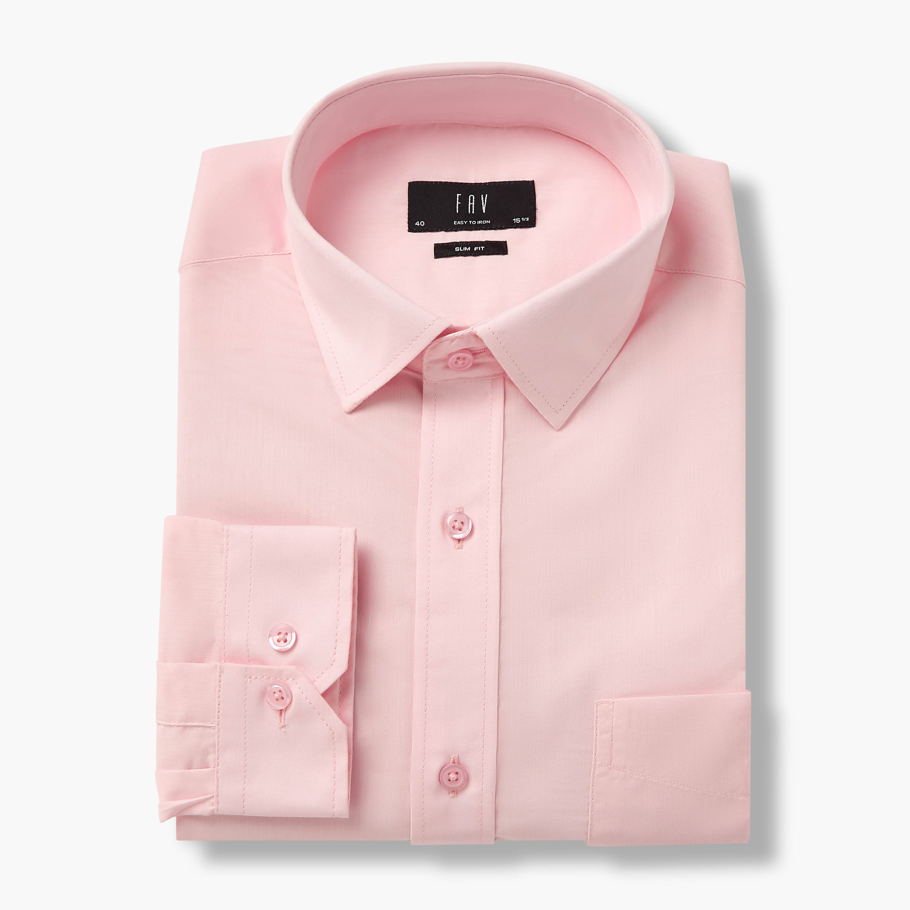 Set of 2 - Men Slim Fit Collared Long Sleeves Shirt-men-clothing-shirts-image-3