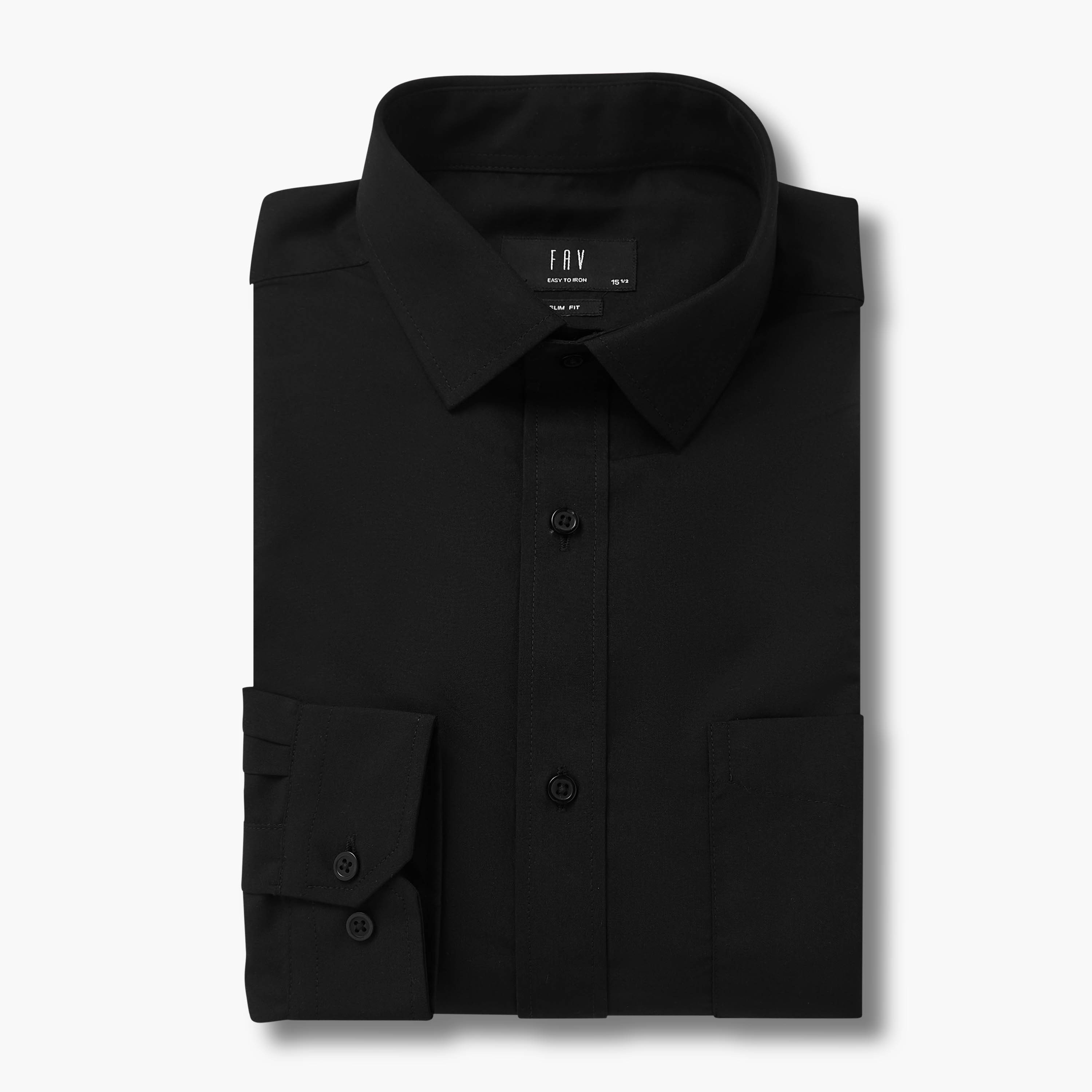 طقم قميص بقصّة سليم وياقة عادية وأكمام طويلة قطعتين للرجال-men-clothing-shirts-image-3