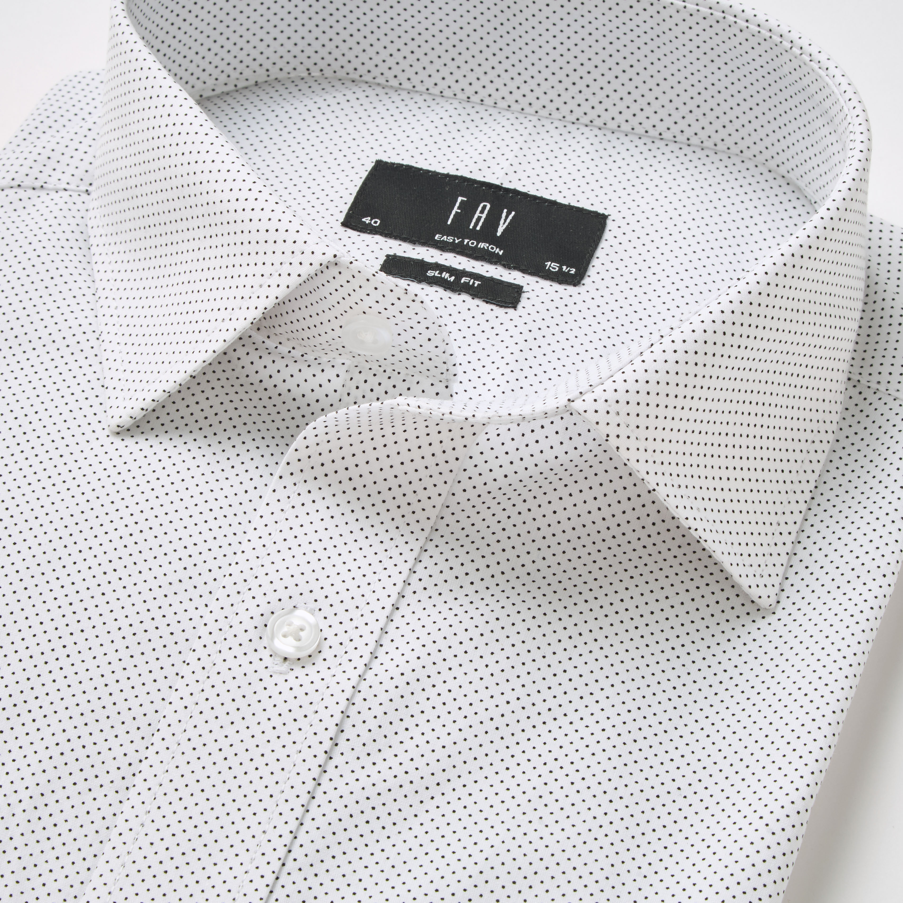 Men Slim Fit Collared Self Textured Printed Long Sleeves Shirt-men-clothing-shirts-image-2