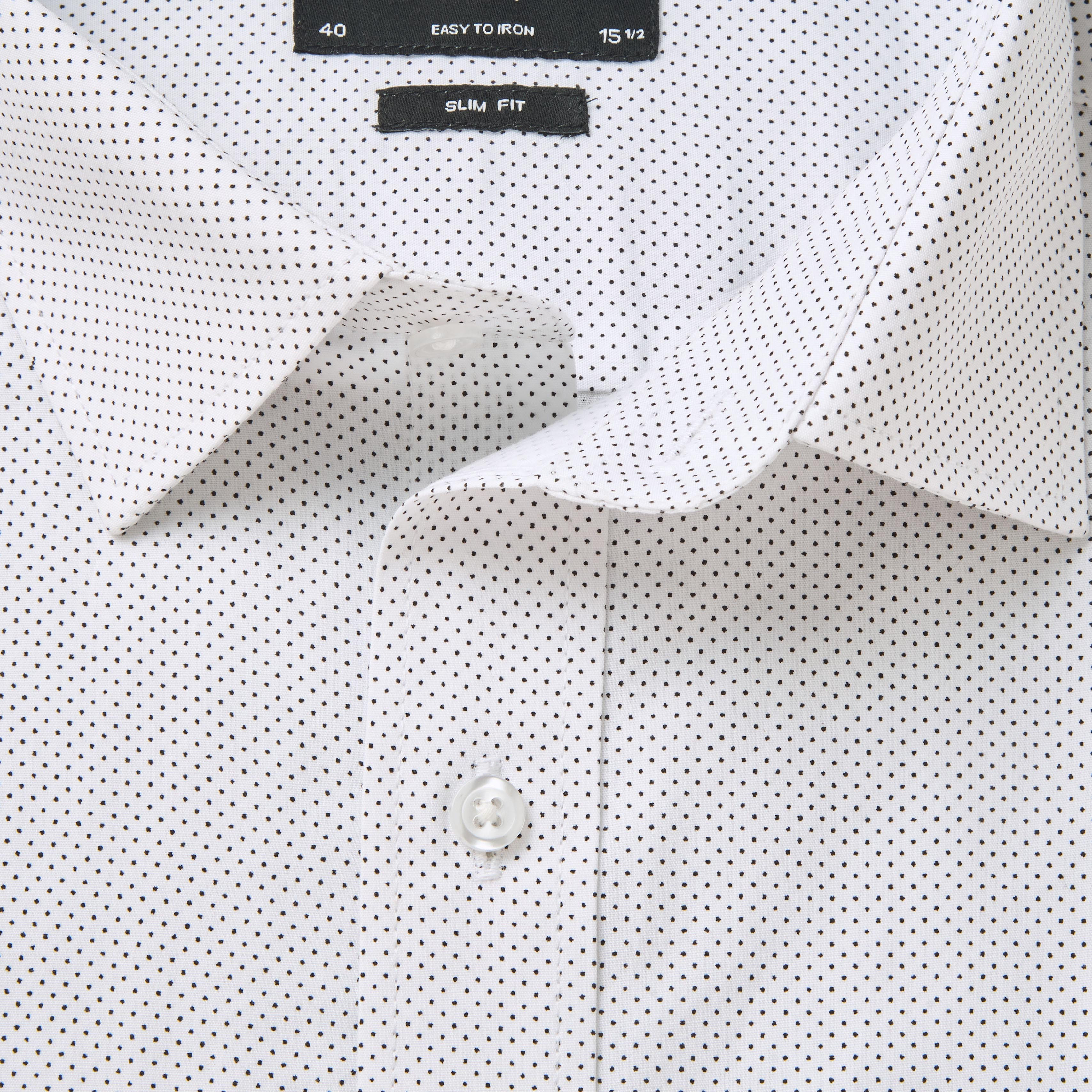 Men Slim Fit Collared Self Textured Printed Long Sleeves Shirt-men-clothing-shirts-image-6