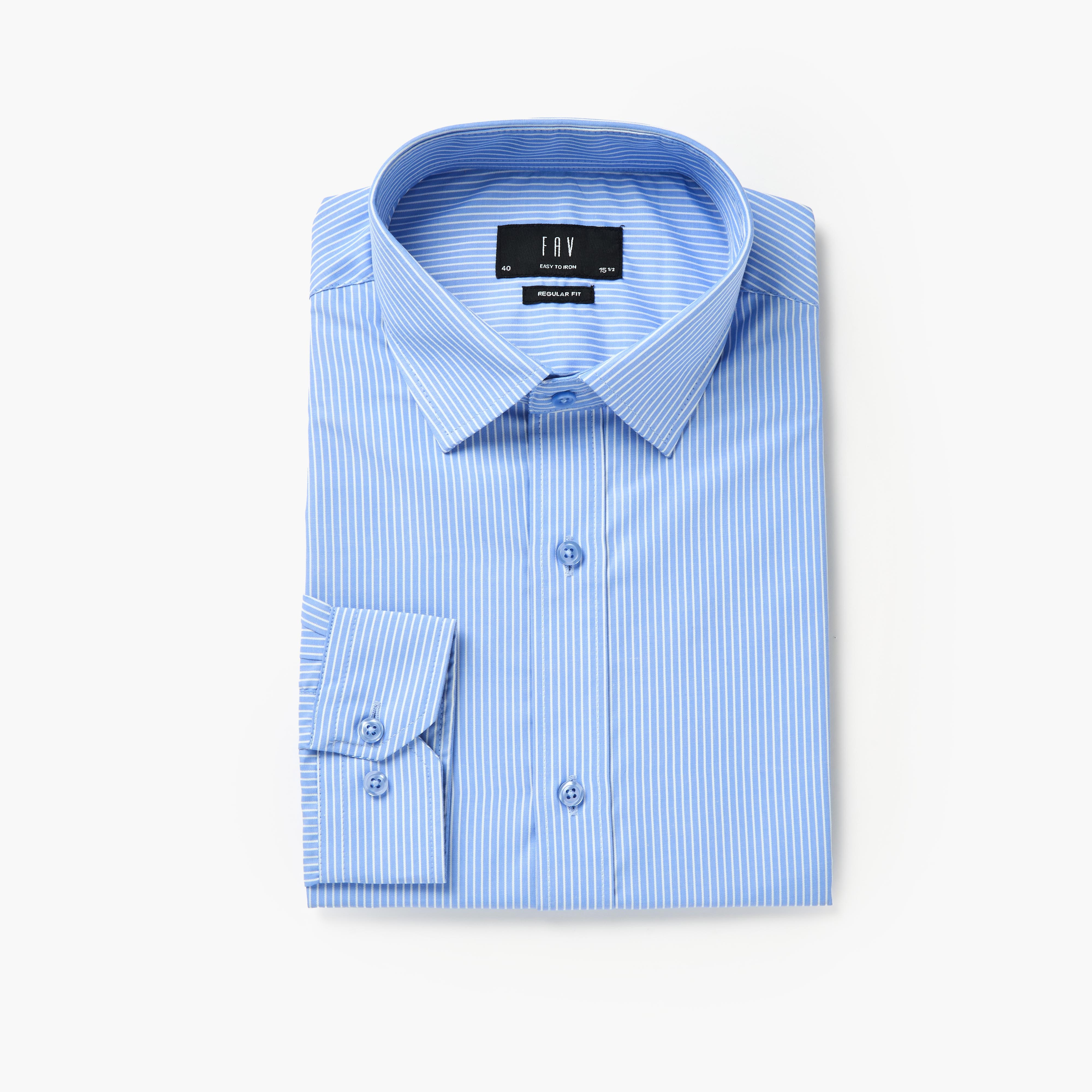 Men Regular Fit Collared Striped Long Sleeves Shirt-men-clothing-shirts-image-5