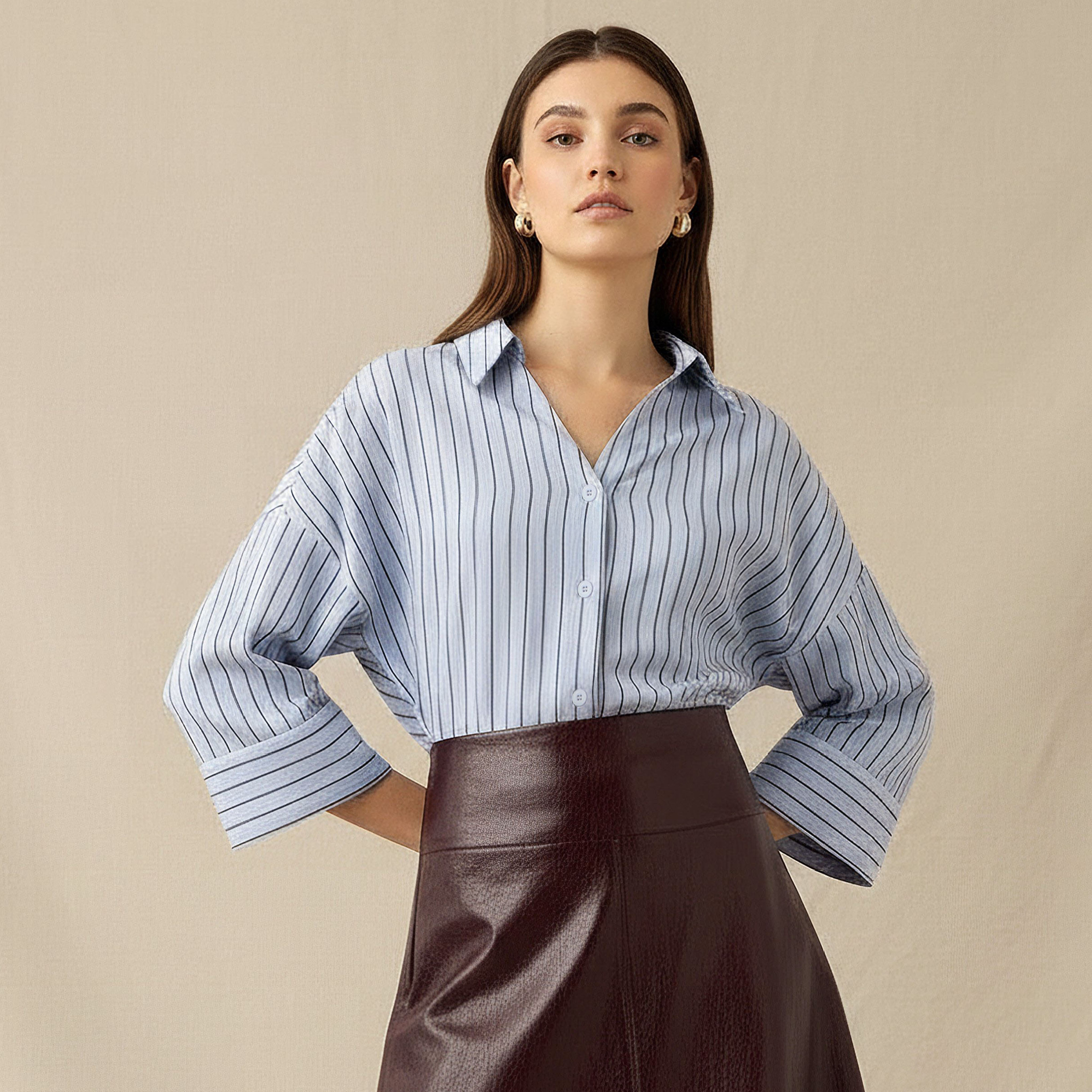 Boxy Shirt with Stripes-women-clothing-shirtsandblouses-shirts-image-1