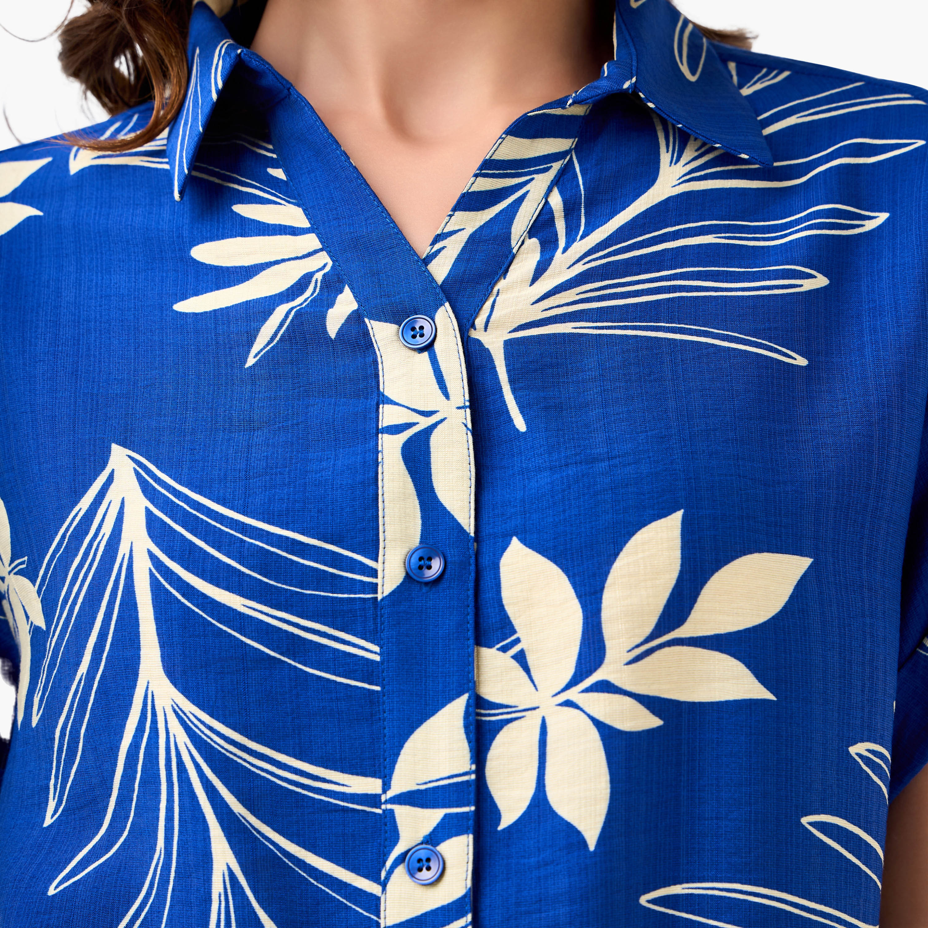 Cropped Shirt with Leaf Print-women-clothing-shirtsandblouses-shirts-image-6