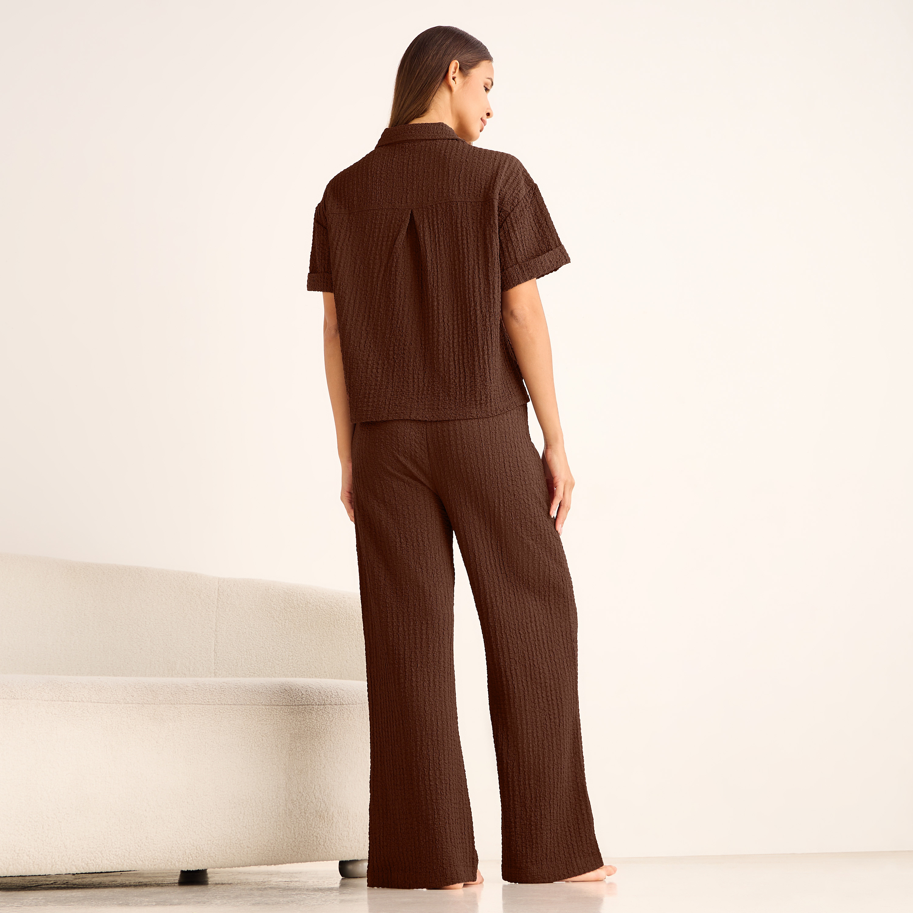 Coord Set with Shirt & Wide Leg Pants-women-clothing-coordsets-image-4