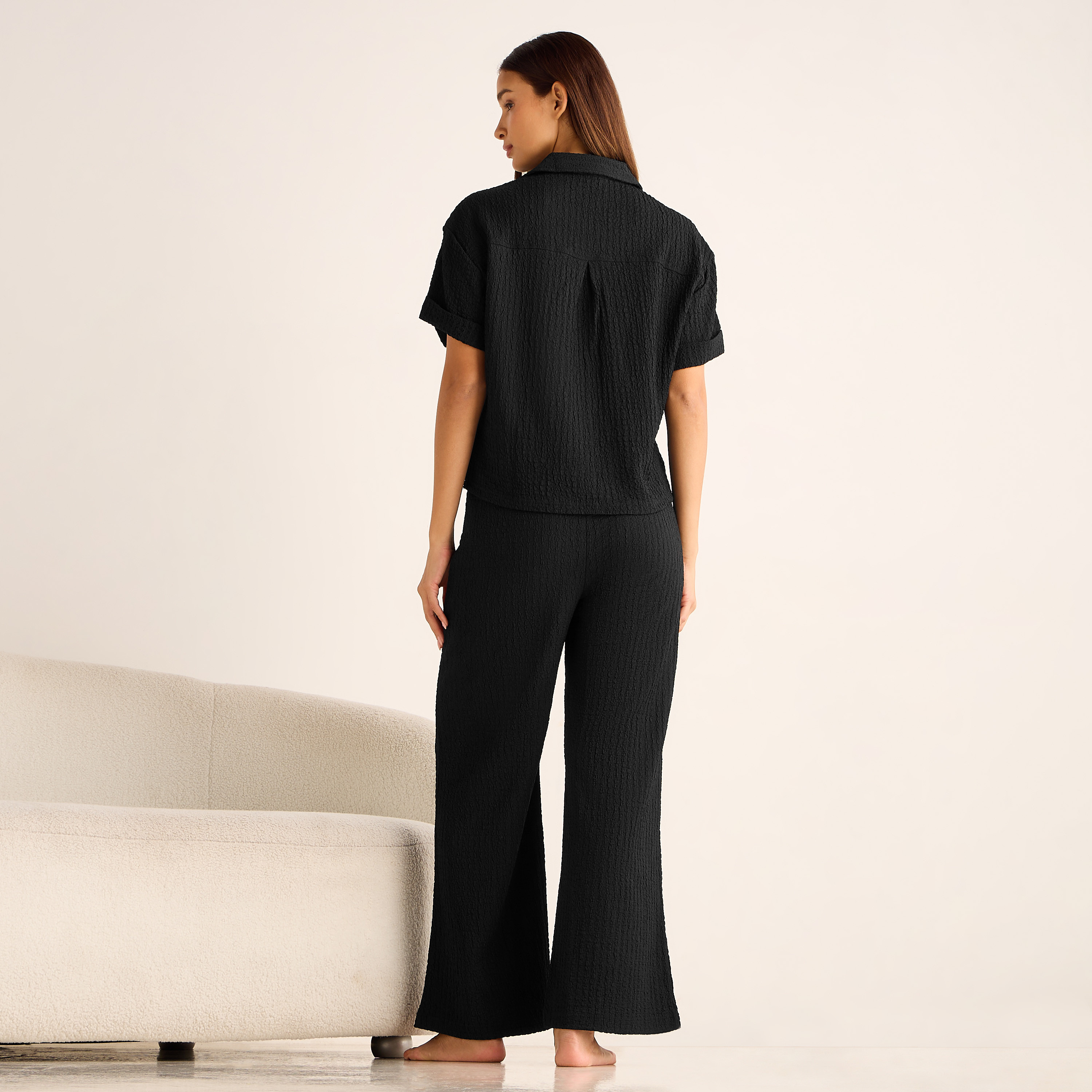 Coord Set with Shirt & Wide Leg Pants-women-clothing-coordsets-image-4