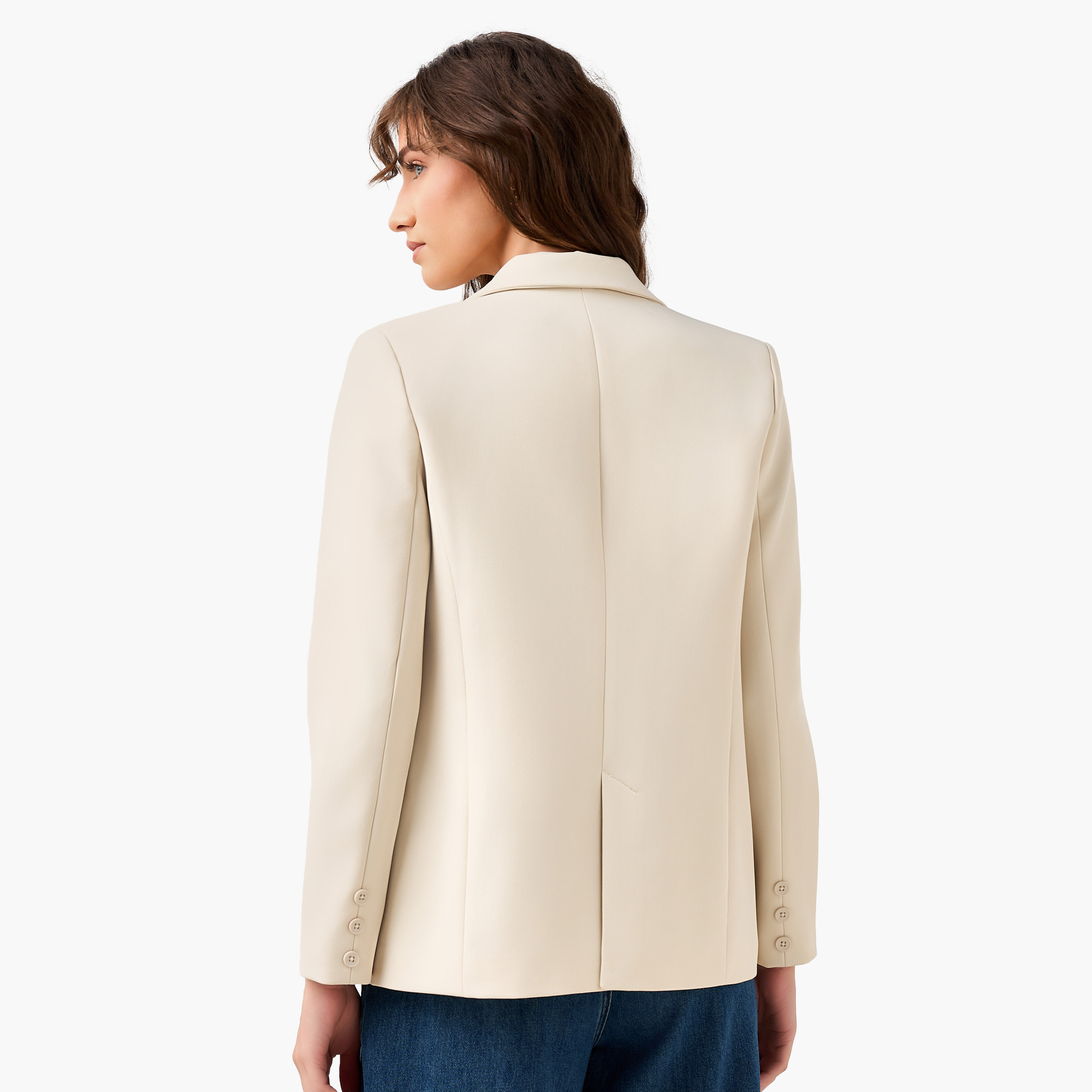بليزر تويل بقصّة عادية وأزرار إغلاق-women-clothing-coatsandjackets-blazers-image-3