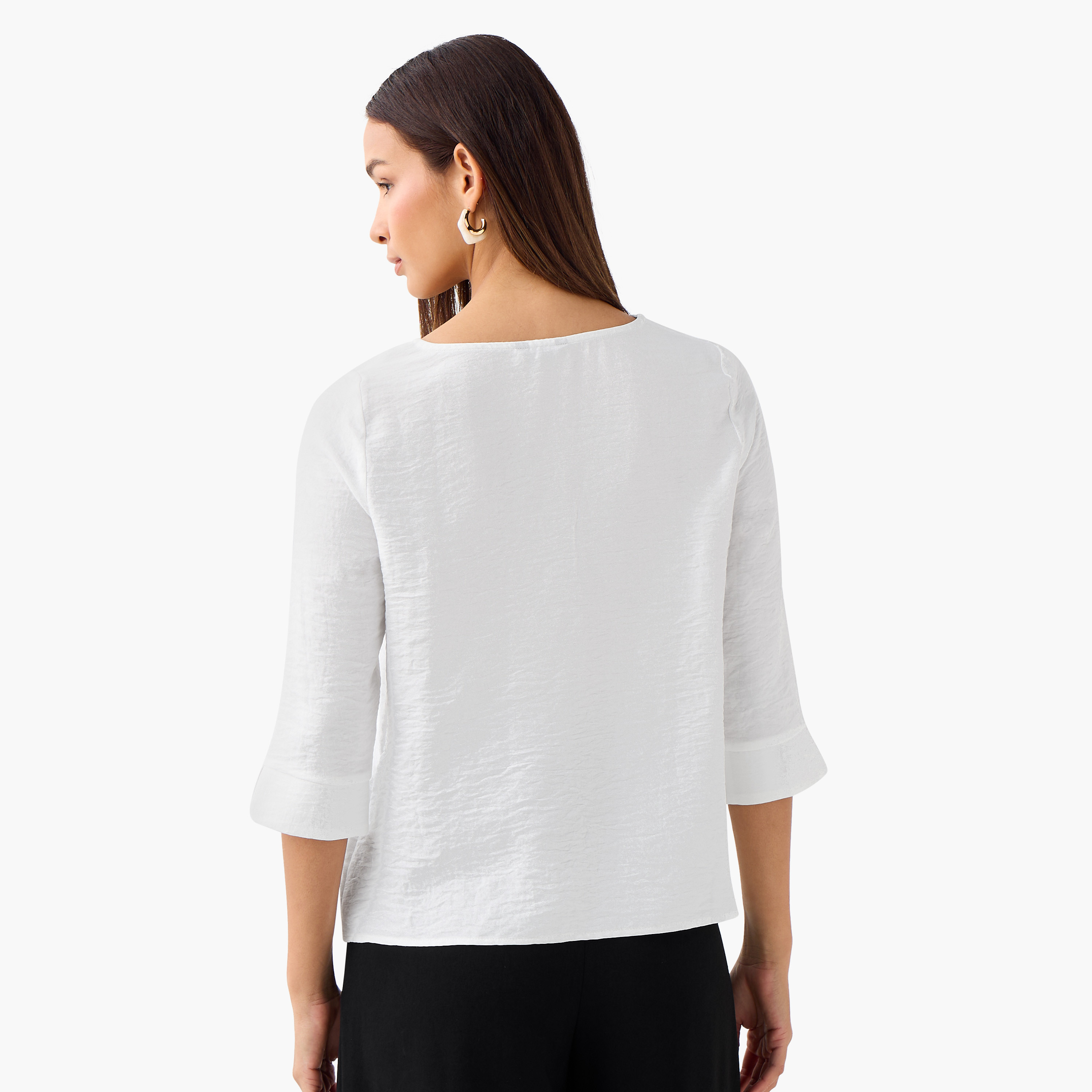 Single Front Button V-neck Top-PROMO_SP_KW_BUNDLE_2FOR11_180925-image-3