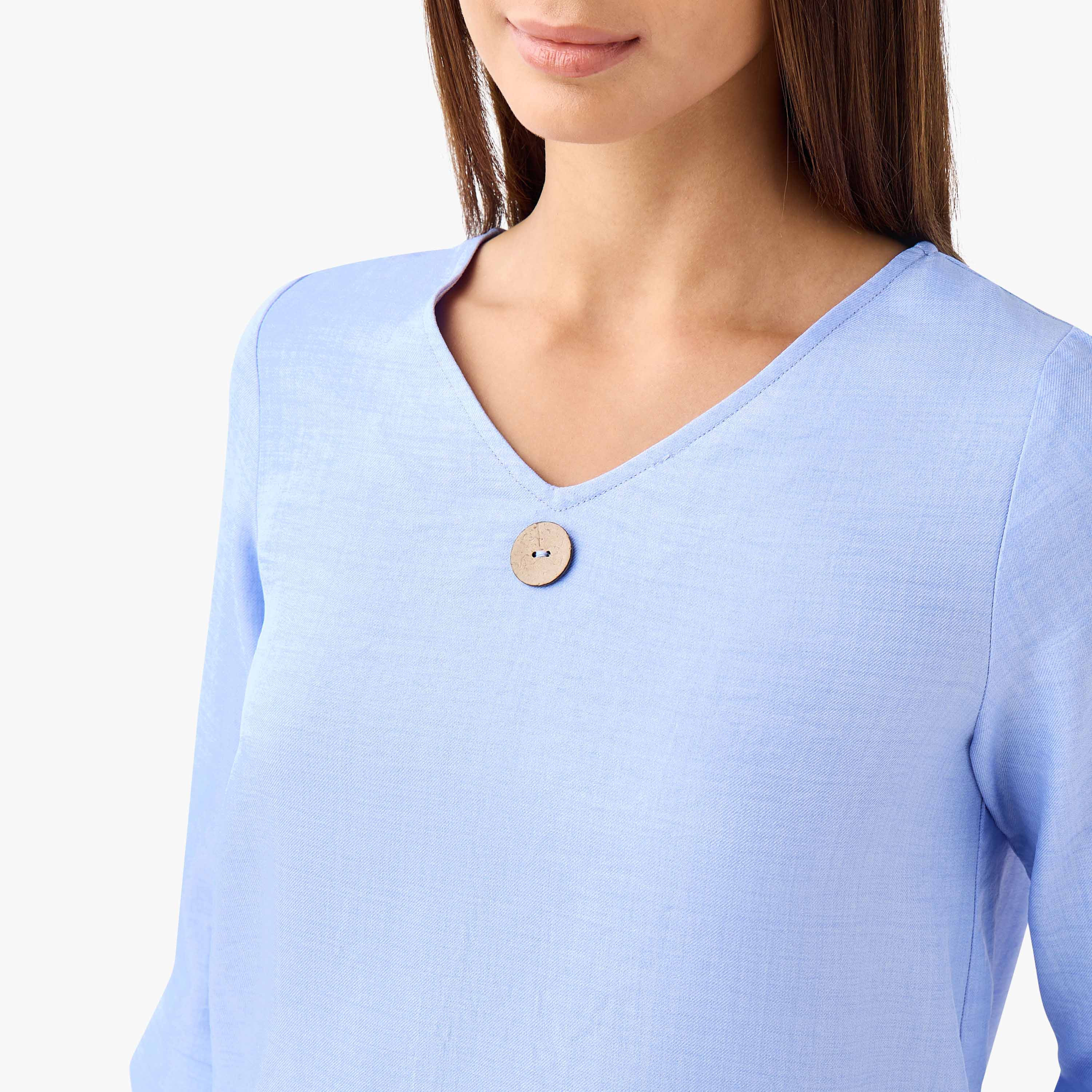 Single Front Button V-neck Top-PROMO_SP_KW_BUNDLE_2FOR11_180925-image-4