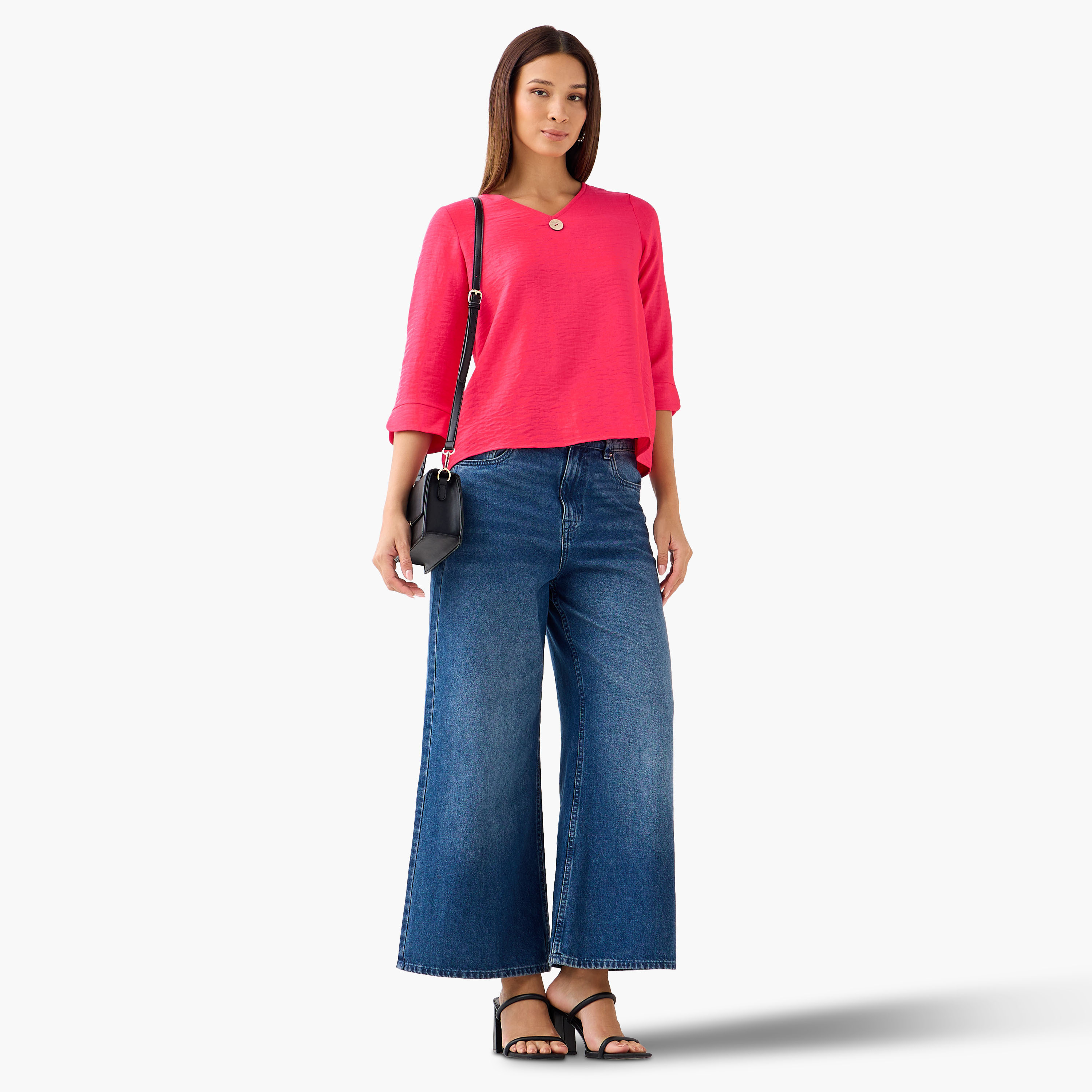 Single Front Button V-neck Top-PROMO_SP_BH_BUNDLE_2FOR13_180925-image-2