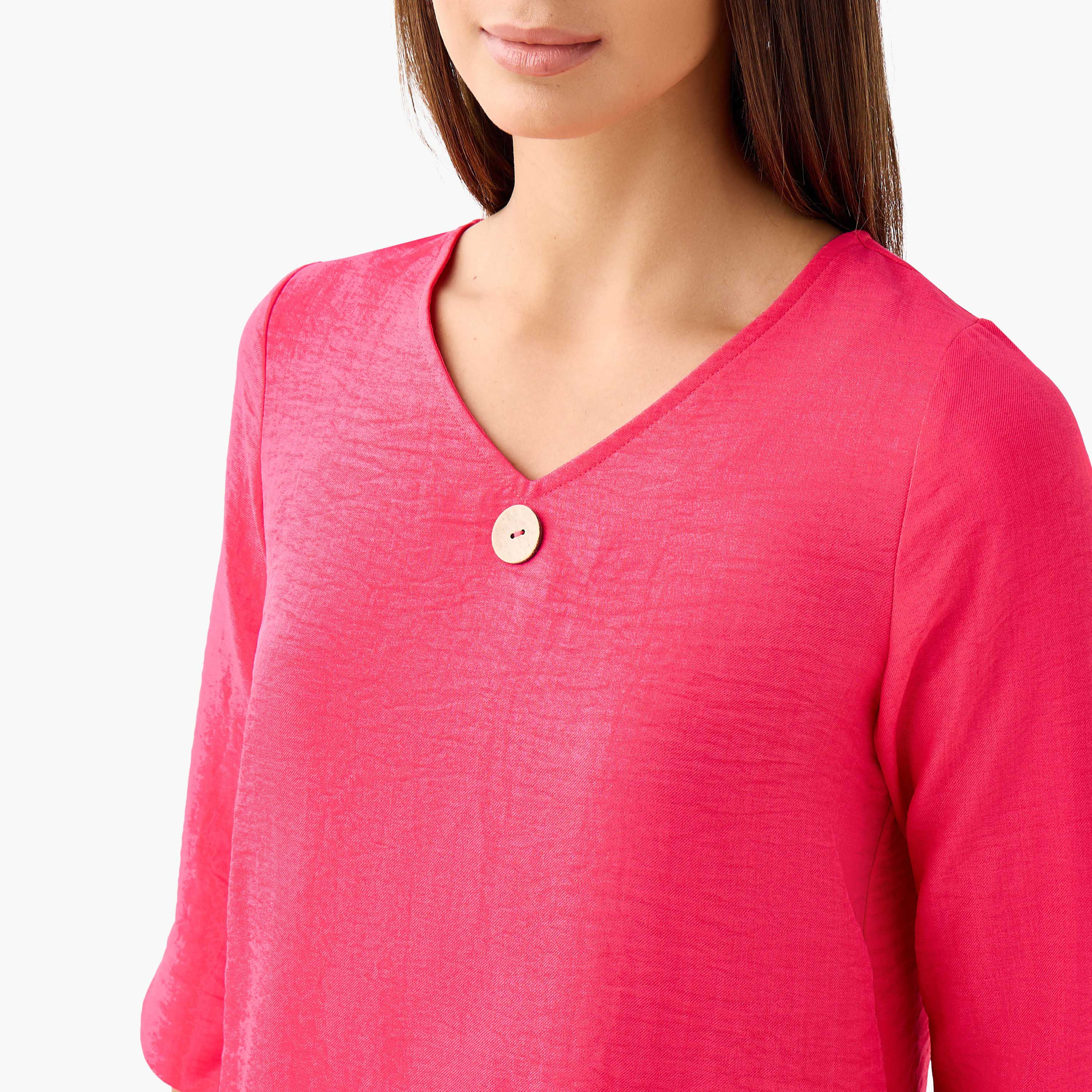 Single Front Button V-neck Top-PROMO_SP_BH_BUNDLE_2FOR13_180925-image-4