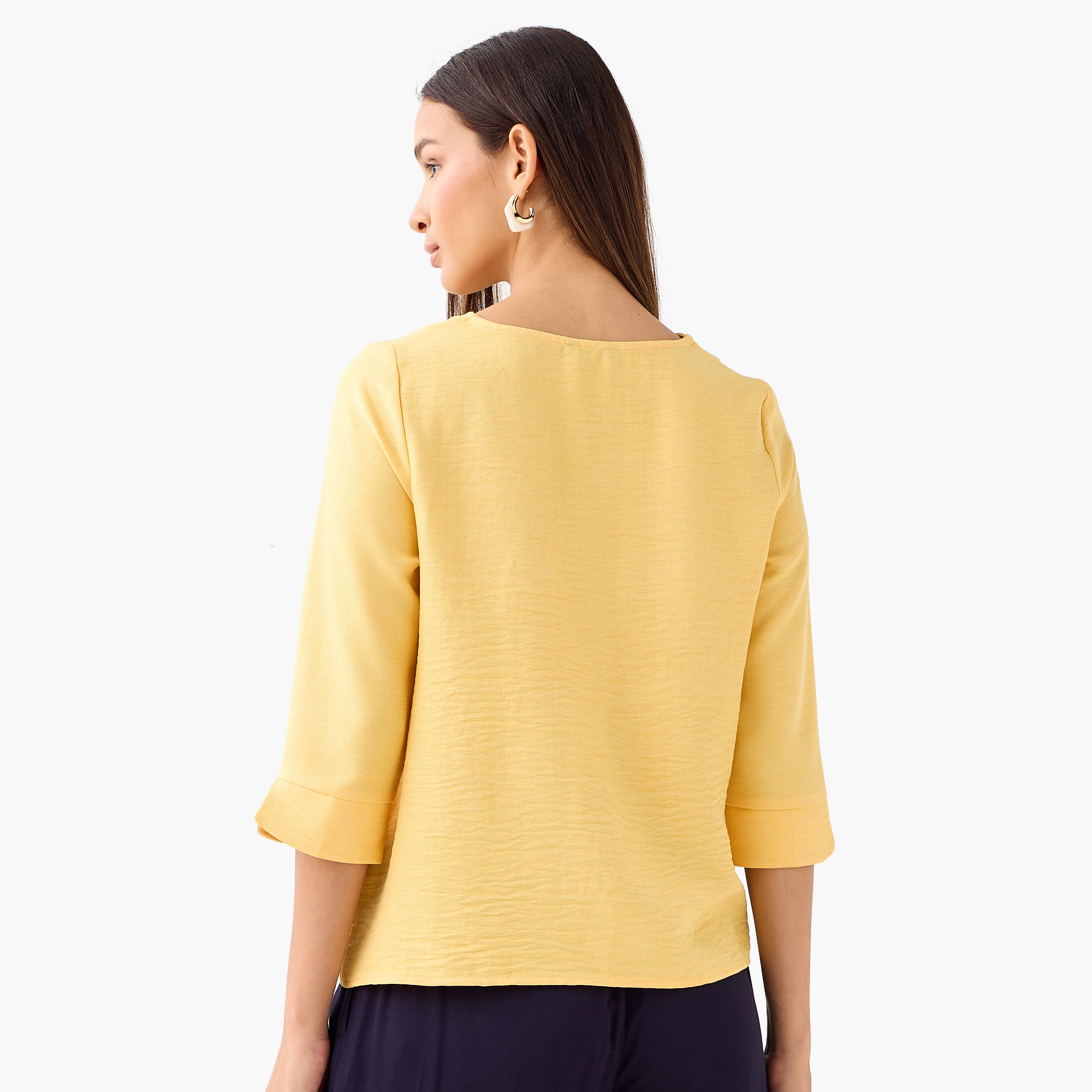 Single Front Button V-neck Top-PROMO_SP_KW_BUNDLE_2FOR11_180925-image-3