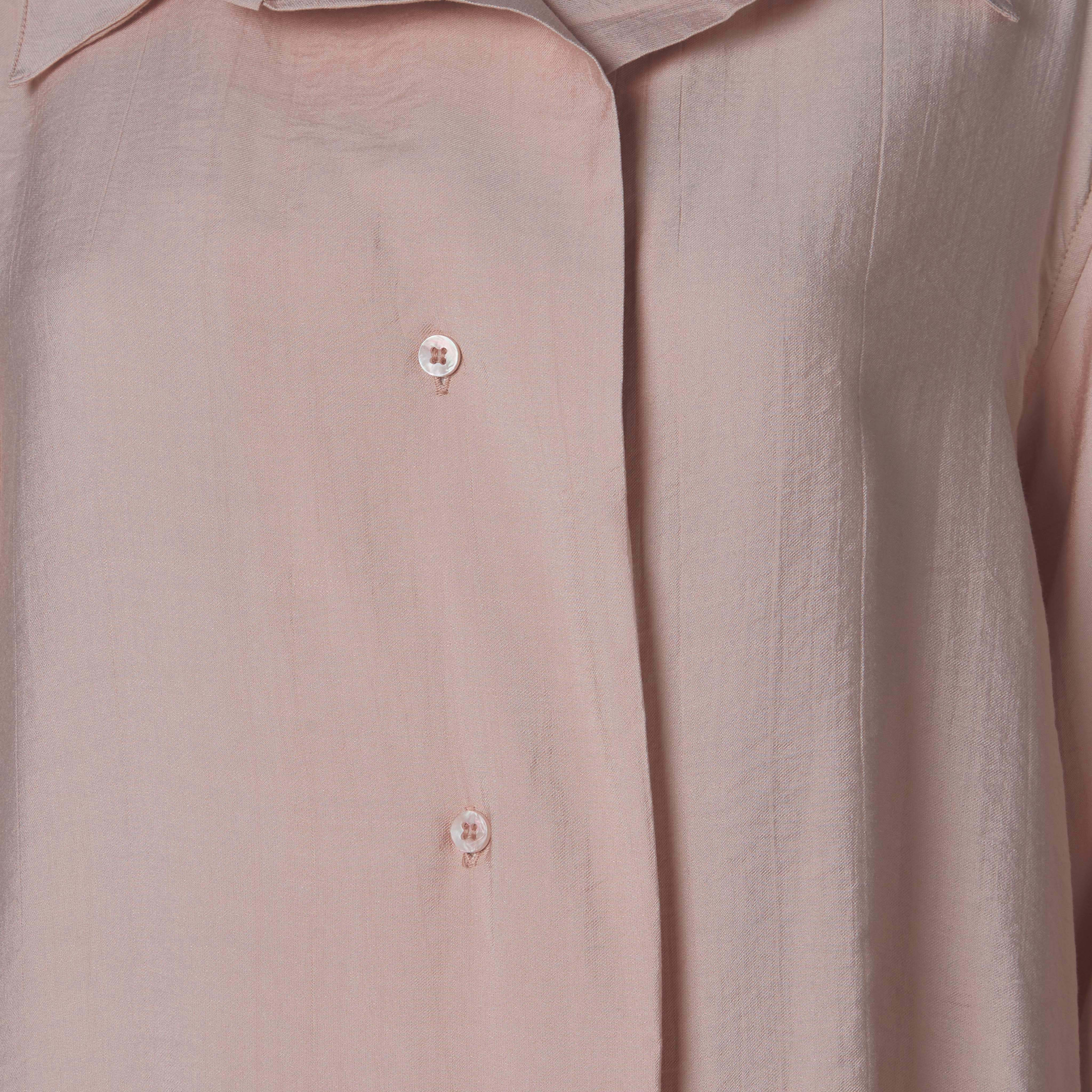 بلوزة فيسكوز بقصة عادية وتفاصيل أزرار-women-clothing-shirtsandblouses-shirts-image-3