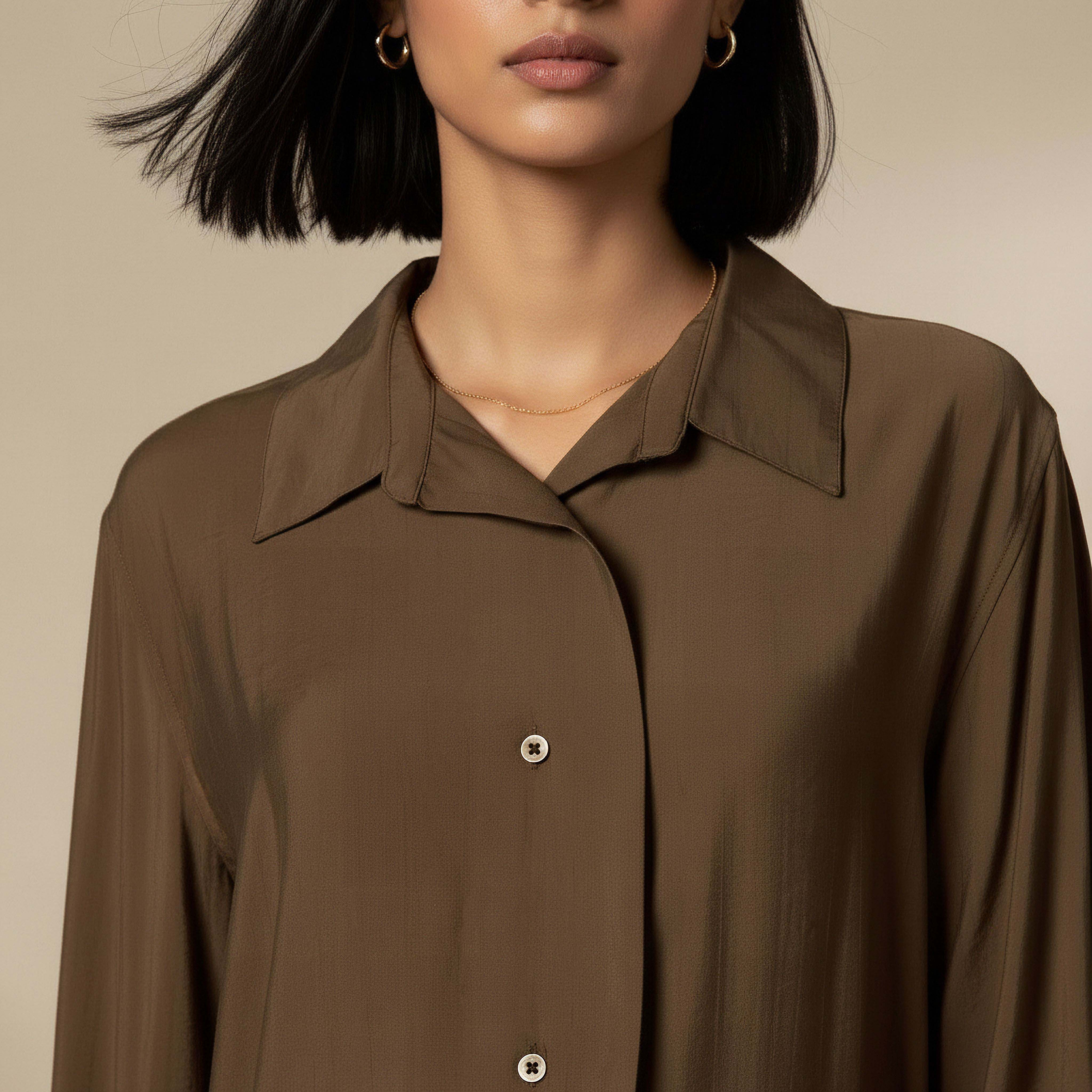 Relaxed Fit Viscose Top with Button Detail-women-clothing-shirtsandblouses-shirts-image-3