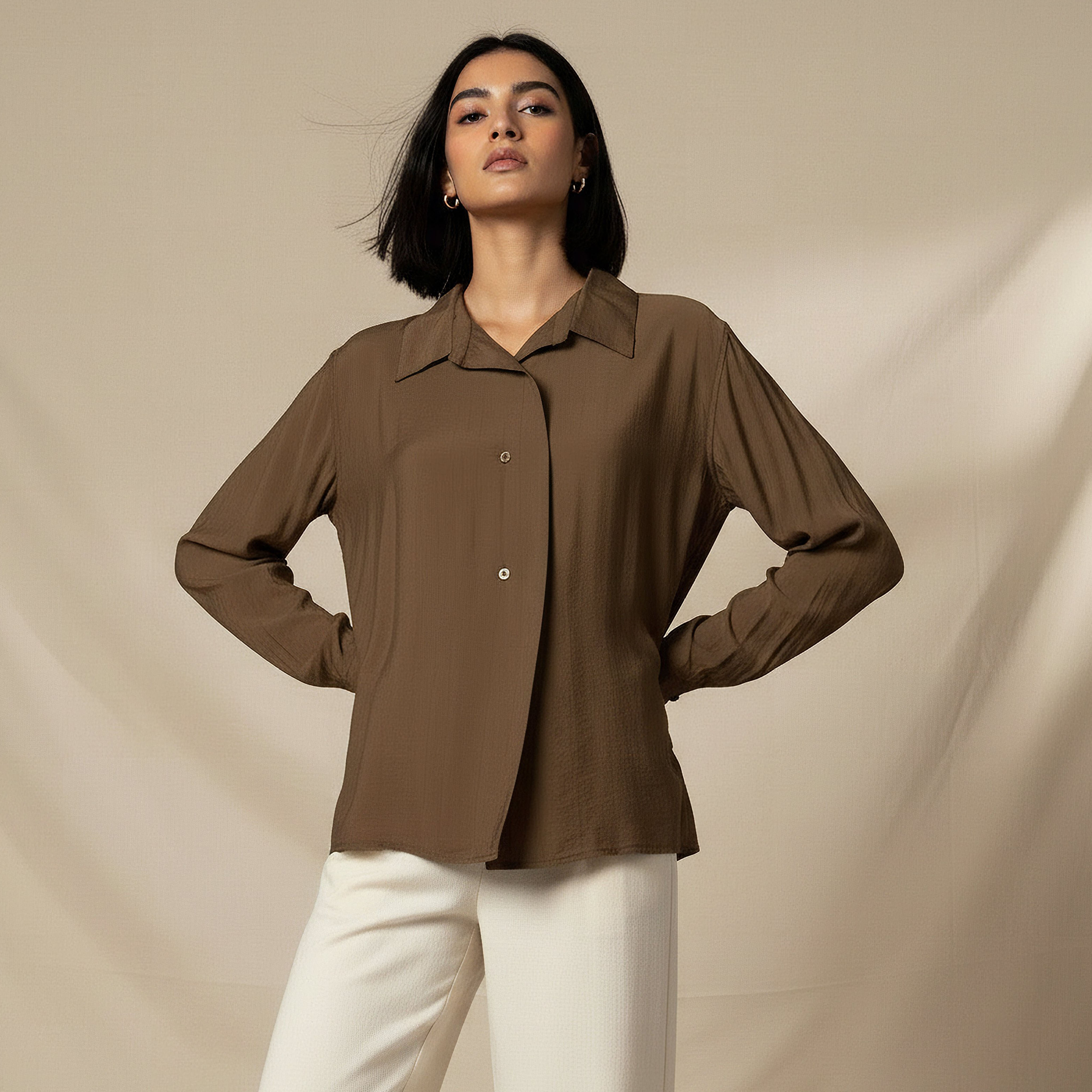 Relaxed Fit Viscose Top with Button Detail-women-clothing-shirtsandblouses-shirts-image-6