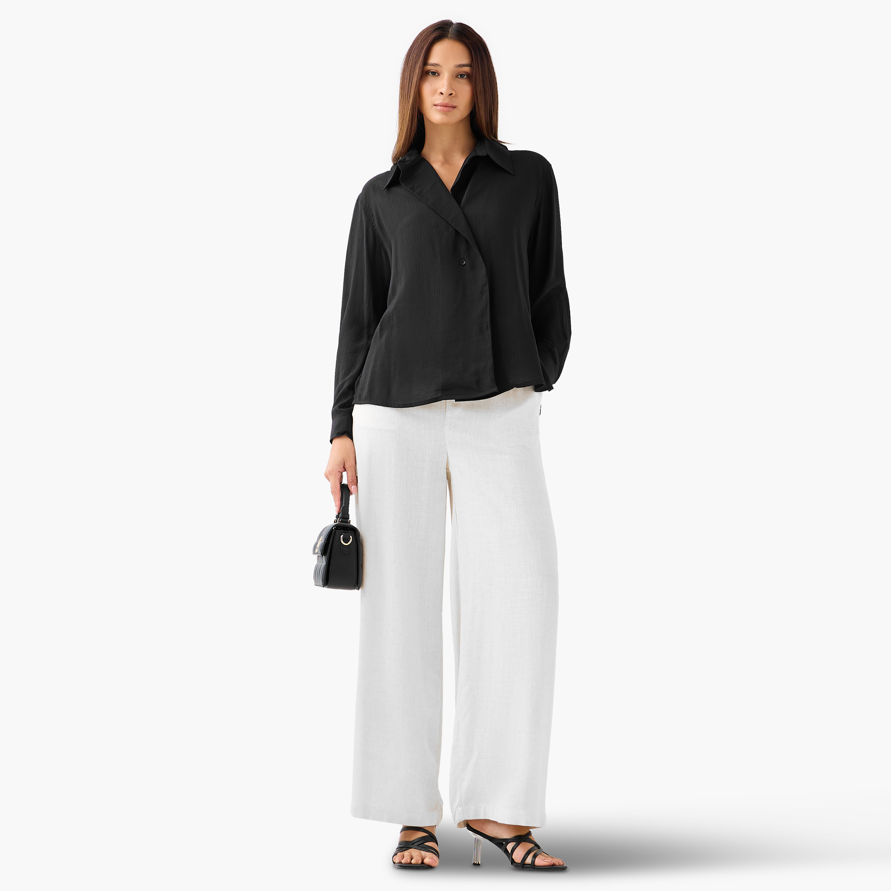 Relaxed Fit Viscose Top with Button Detail-women-clothing-shirtsandblouses-shirts-image-2