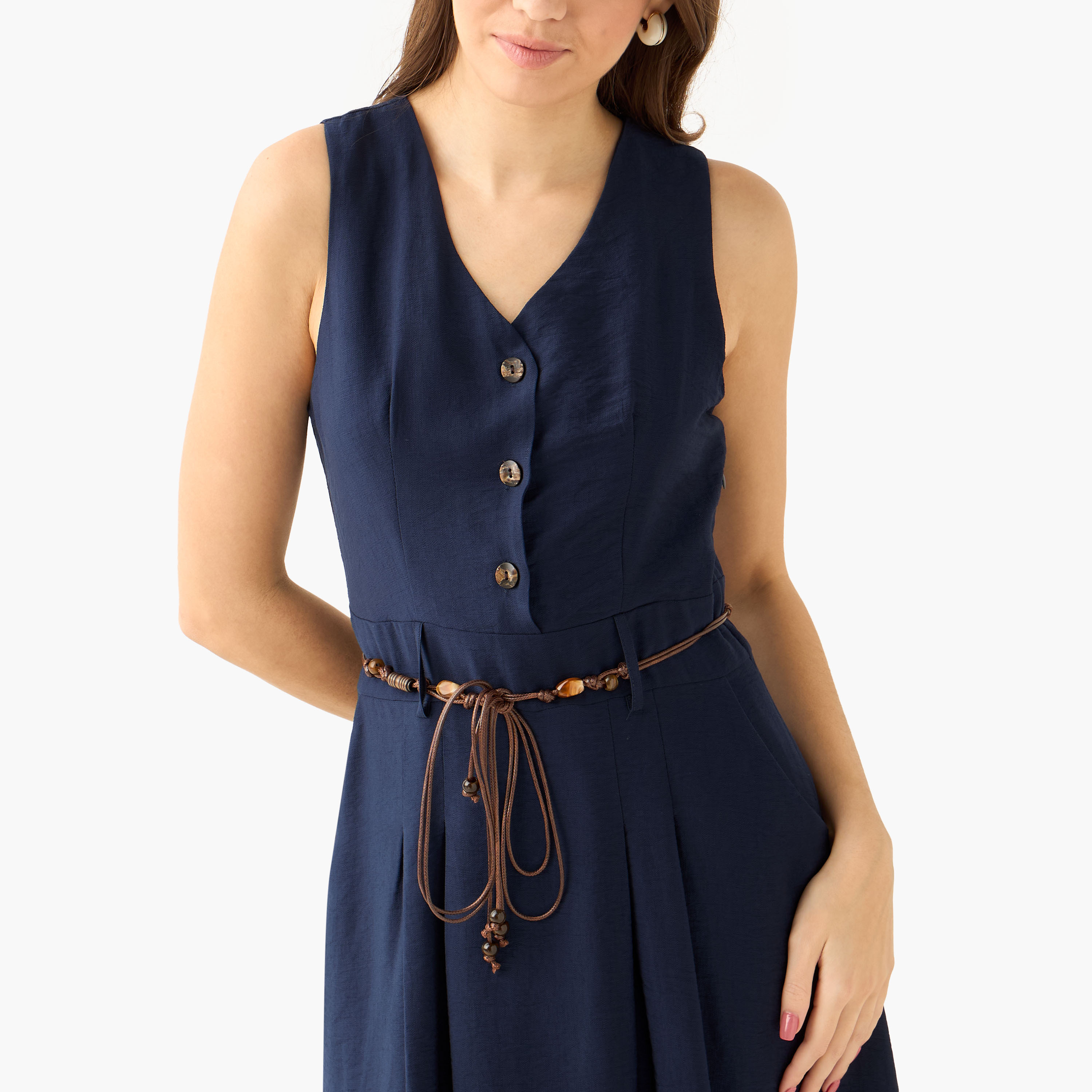 Midi Shirt Dress with Belt-women-clothing-dresses-image-5