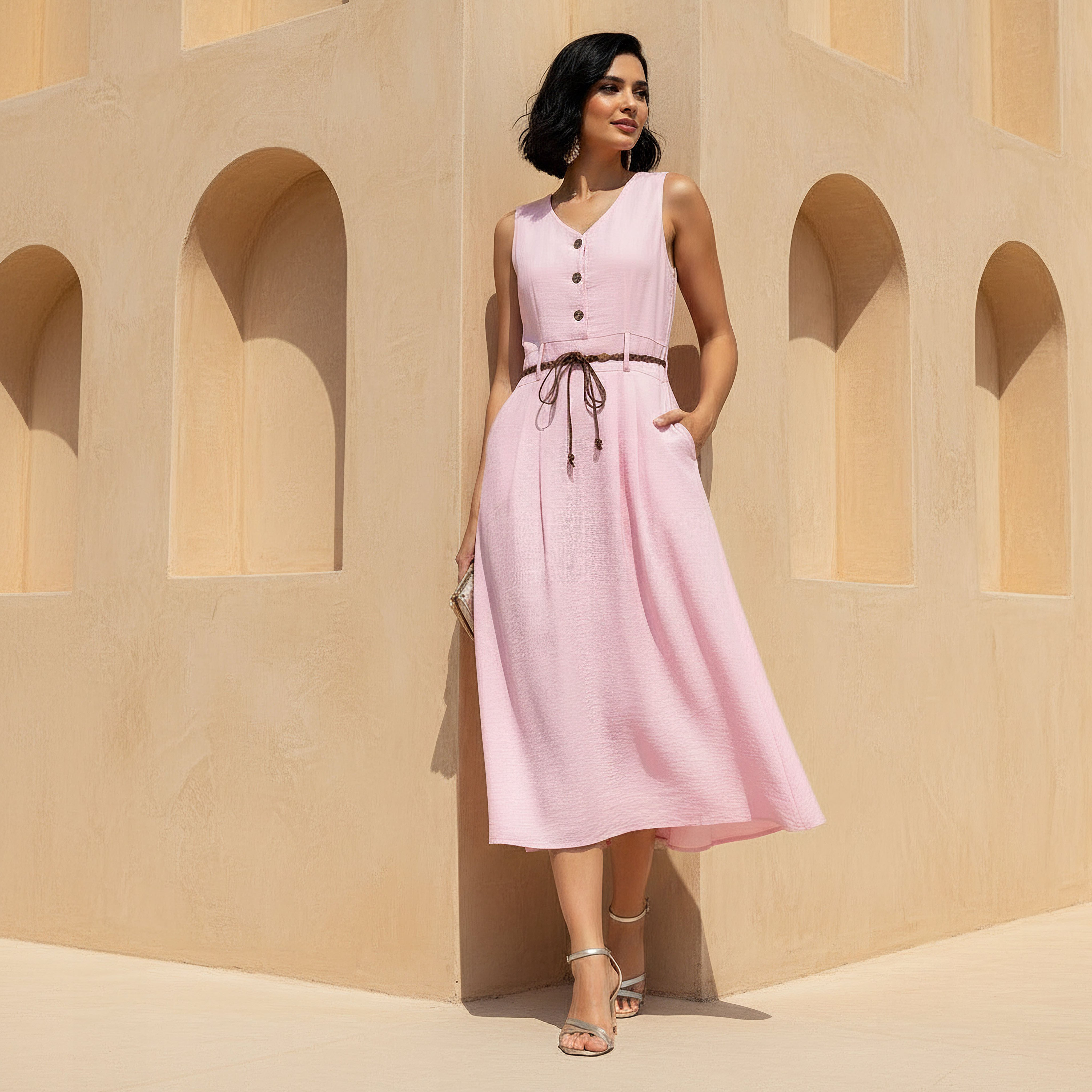 Midi Shirt Dress with Belt-PROMO_SP_OM__6_RGCC_BUY2FOR21_040325-image-1