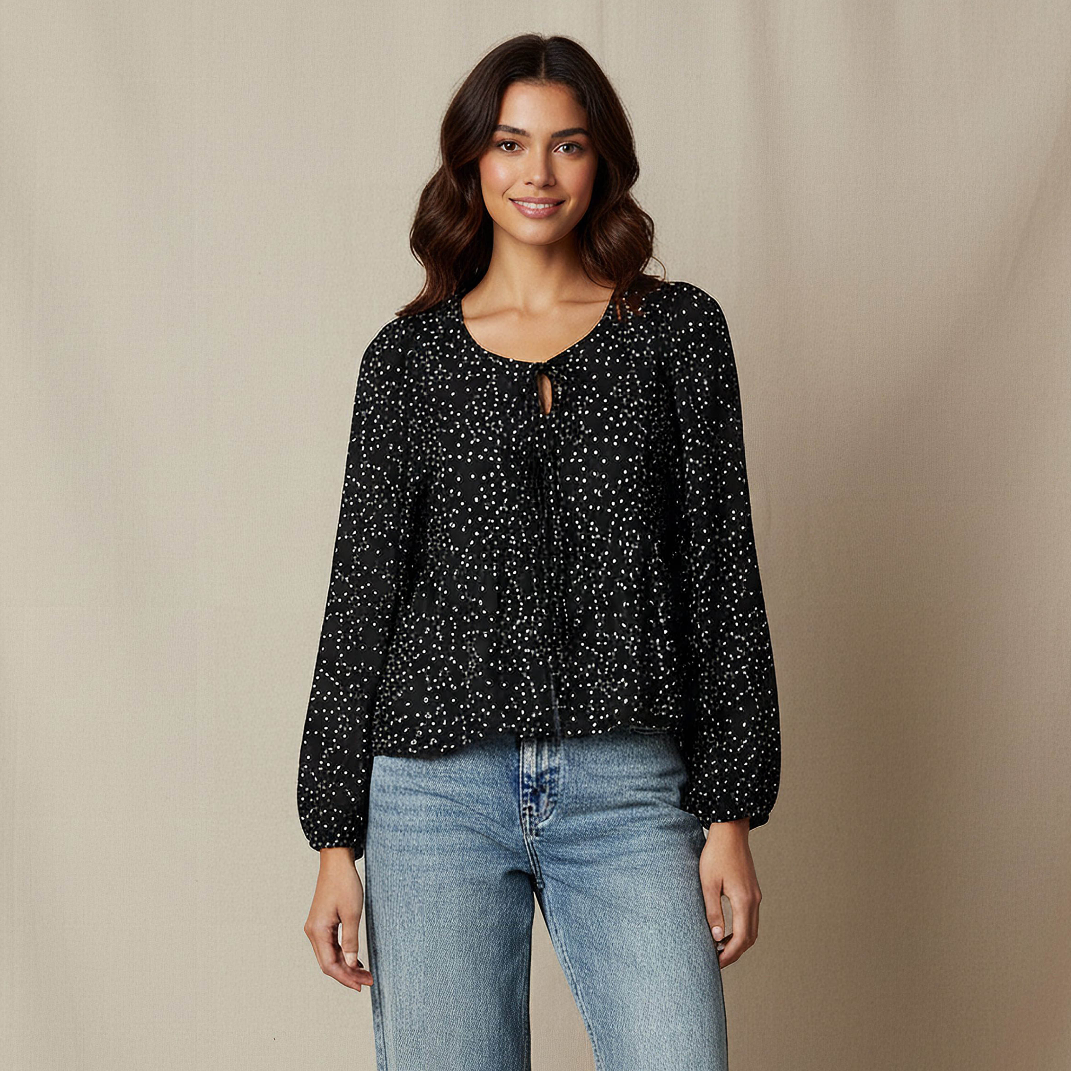 Peplum Top with Polka Dot Print-PROMO_SP_KW_BUNDLE_2FOR11_180925-image-1