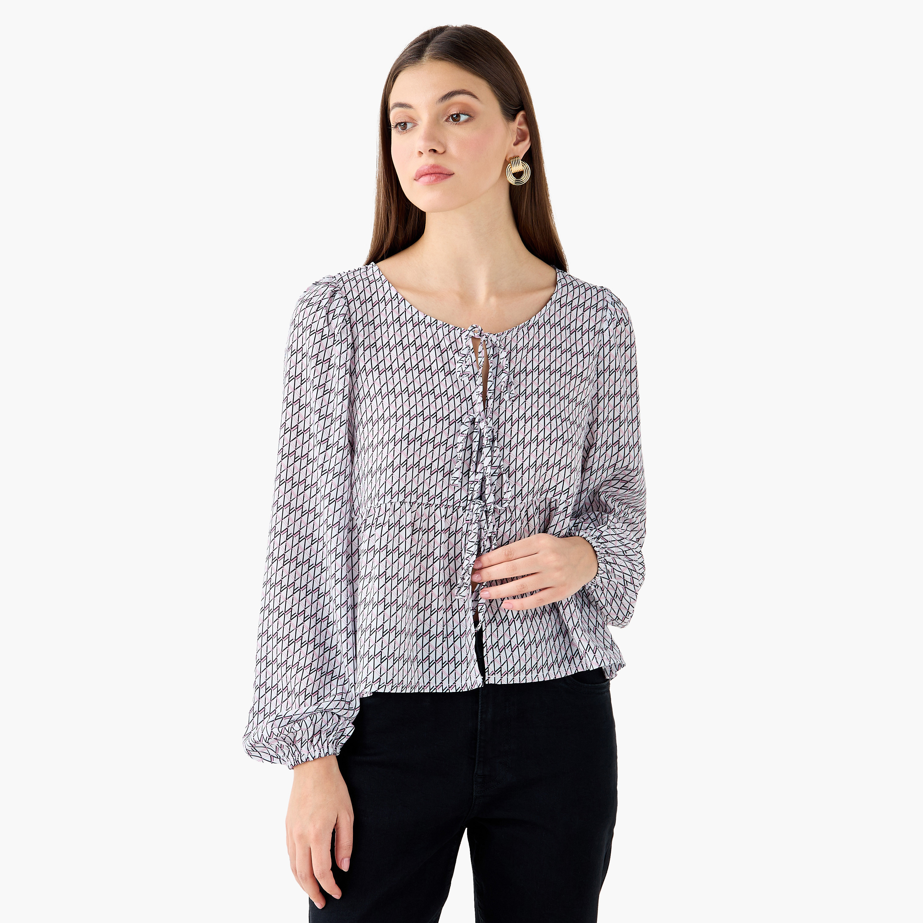 Peplum Top with Geometric Print-PROMO_SP_KW_BUNDLE_2FOR11_180925-image-1