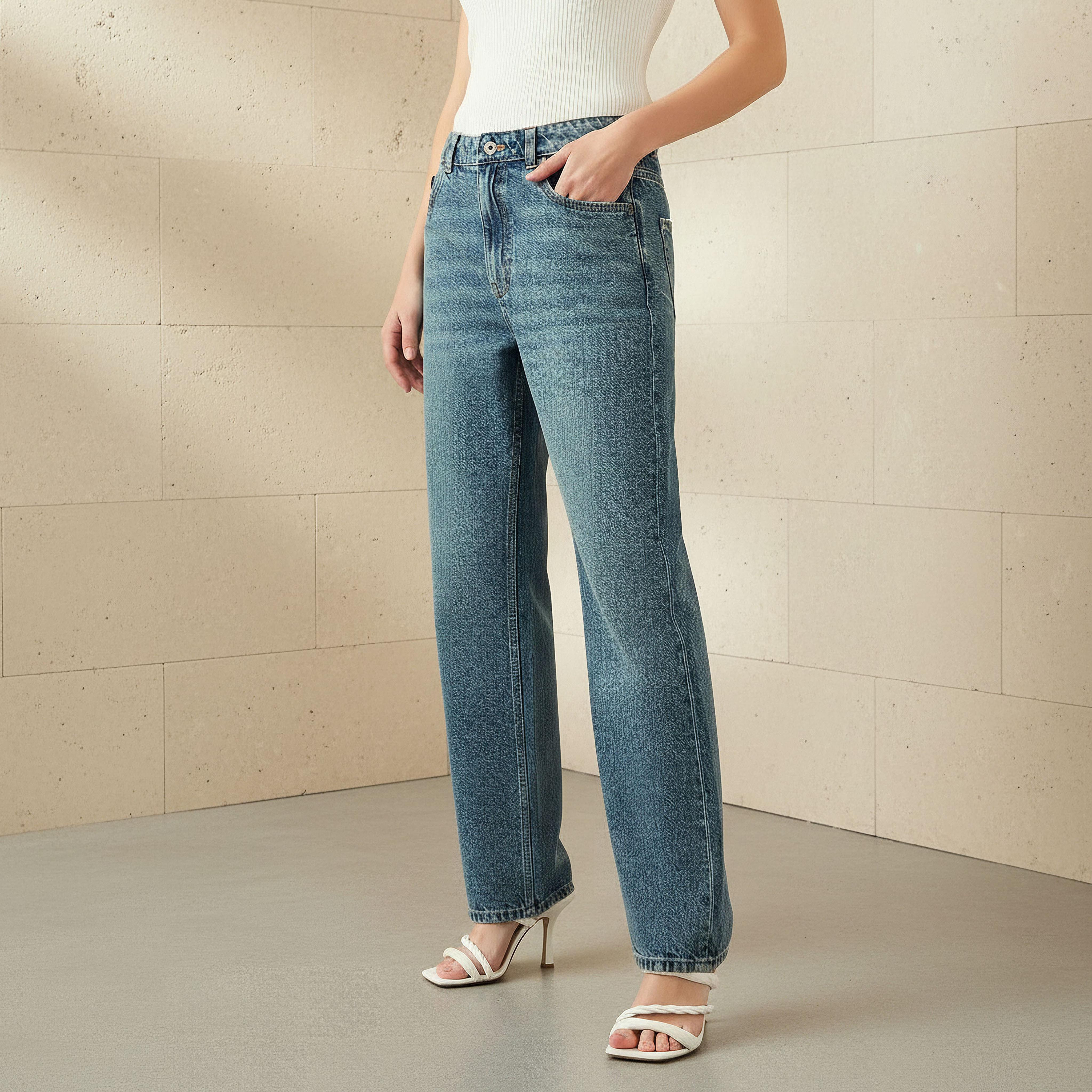 Women Straight Fit Mid-Rise Jeans-women-clothing-bottoms-jeans-image-1