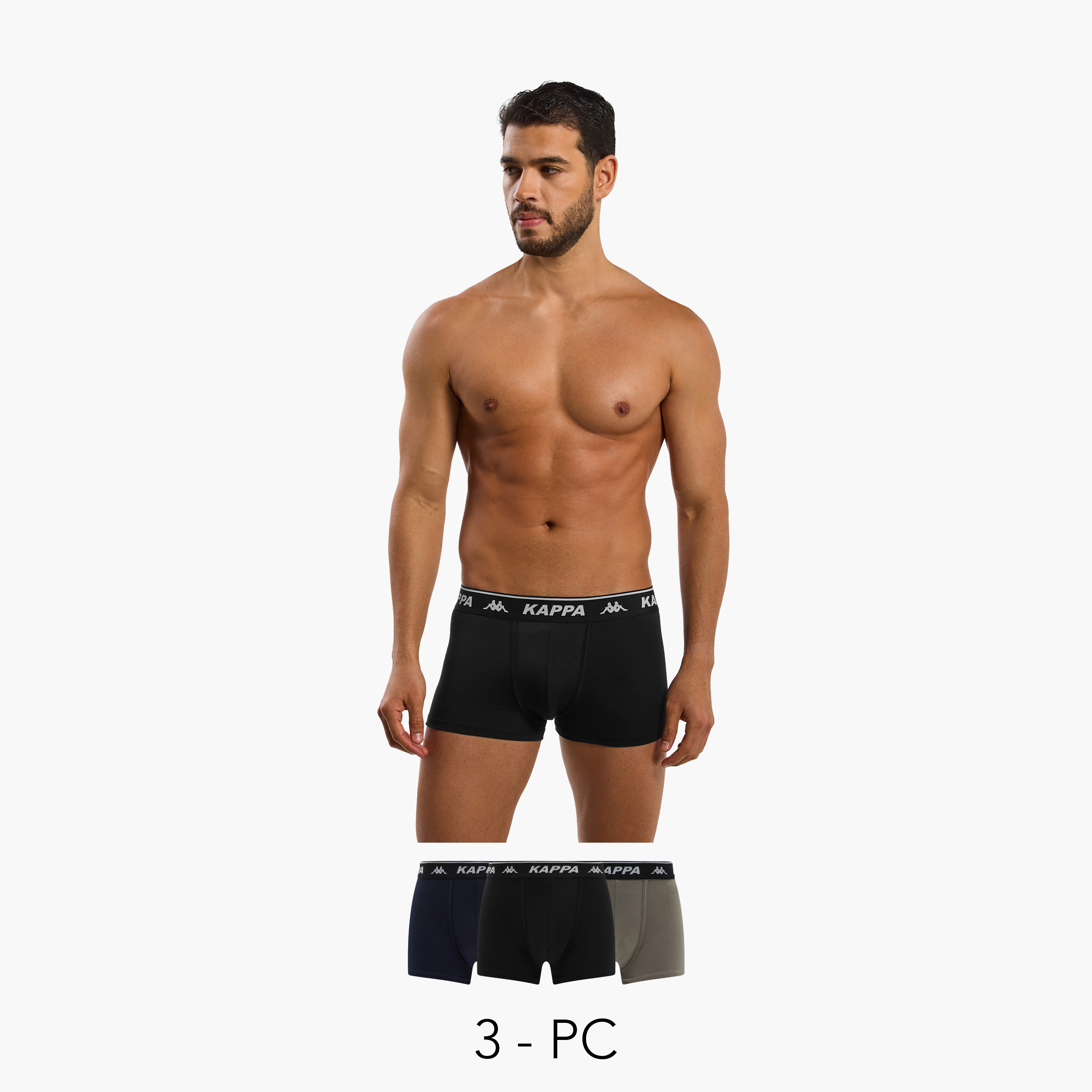 Kappa Men Logo Print Trunks - Pack of 3-men-clothing-innerwear-underwear-image-1