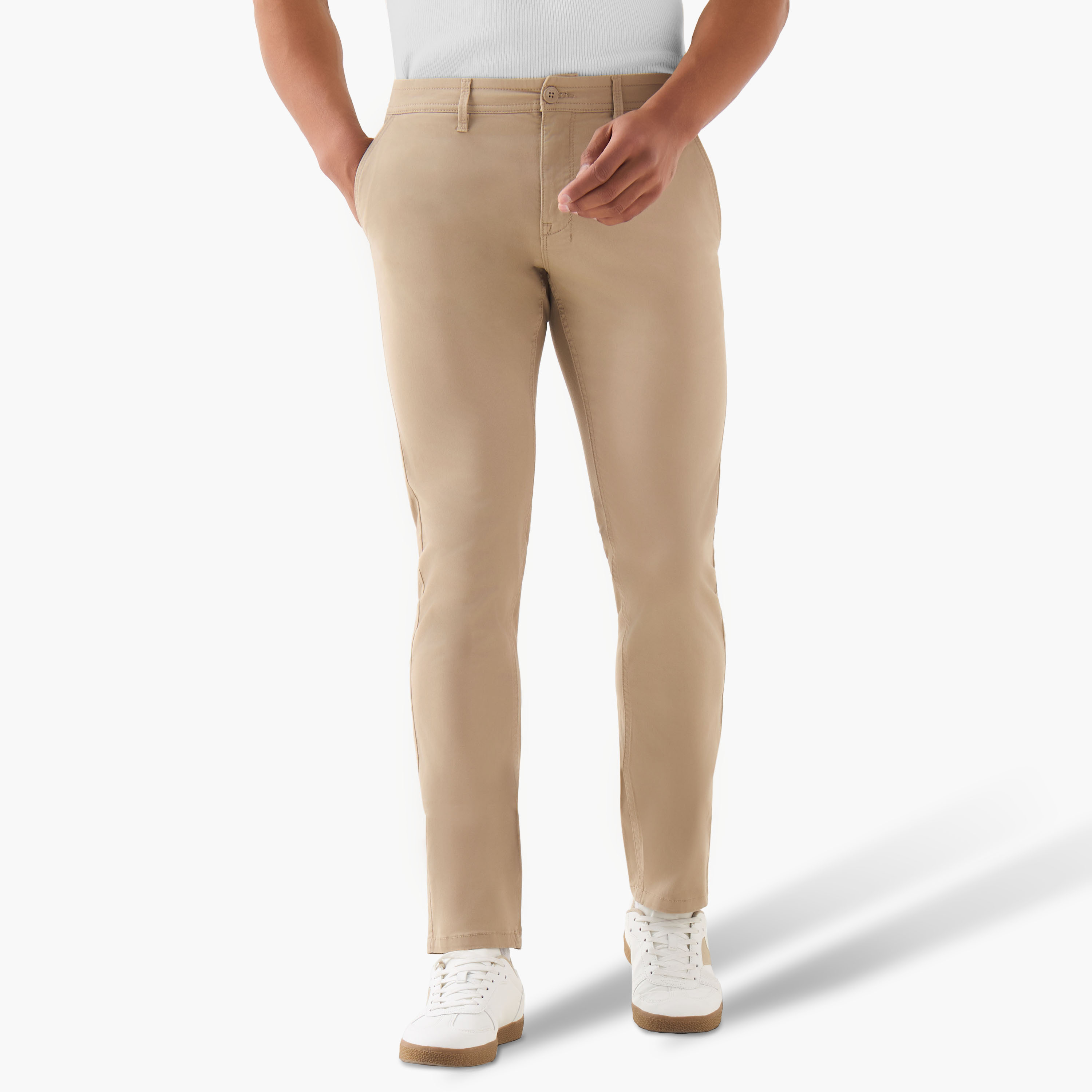 بنطلون تشينو بخصر مرن وقصة عادية من سبلاش فاف - مجموعة من 2-men-clothing-bottoms-trousersandchinos-chinos-image-3