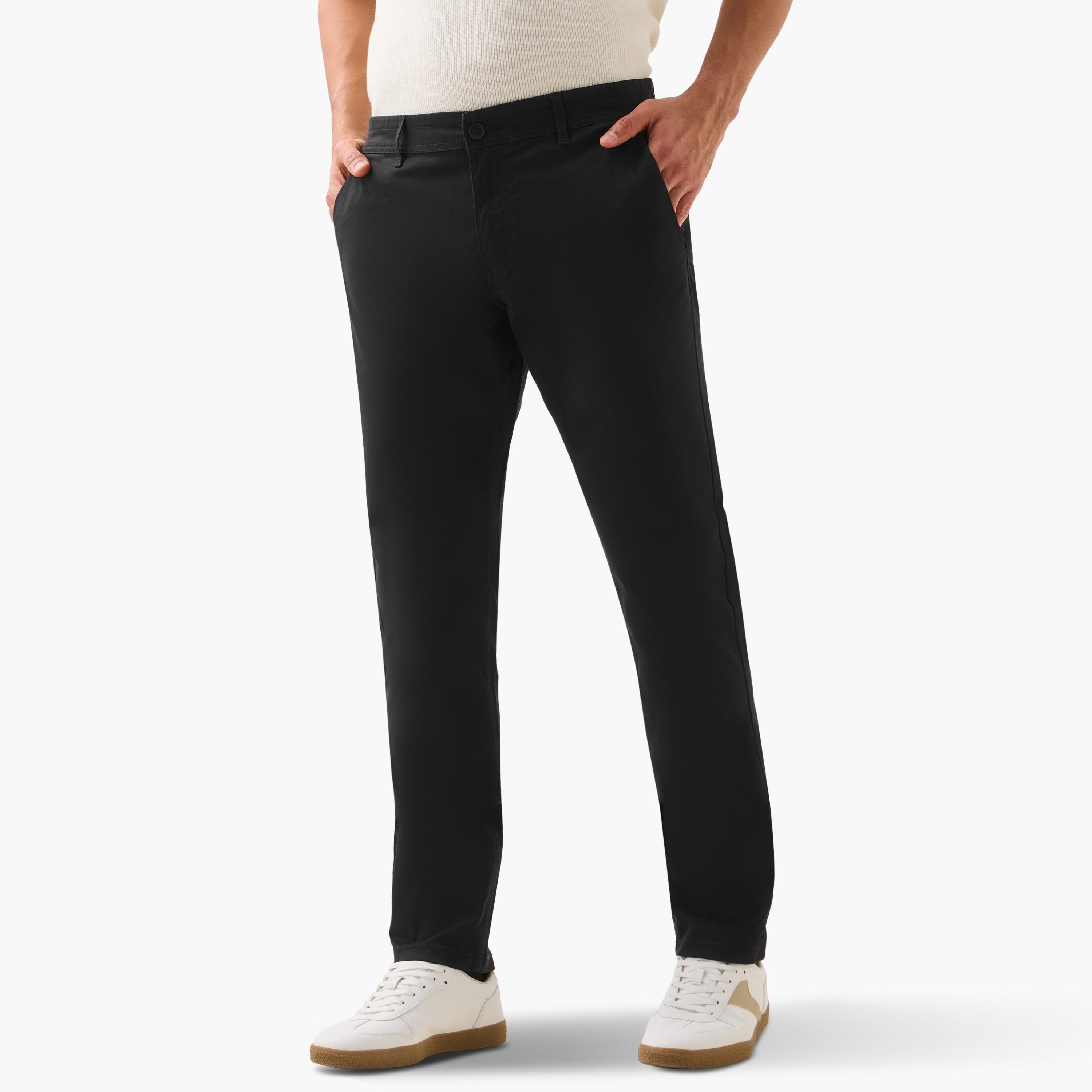 بنطلون تشينو بخصر مرن وقصة عادية من سبلاش فاف - مجموعة من 2-men-clothing-bottoms-trousersandchinos-chinos-image-9