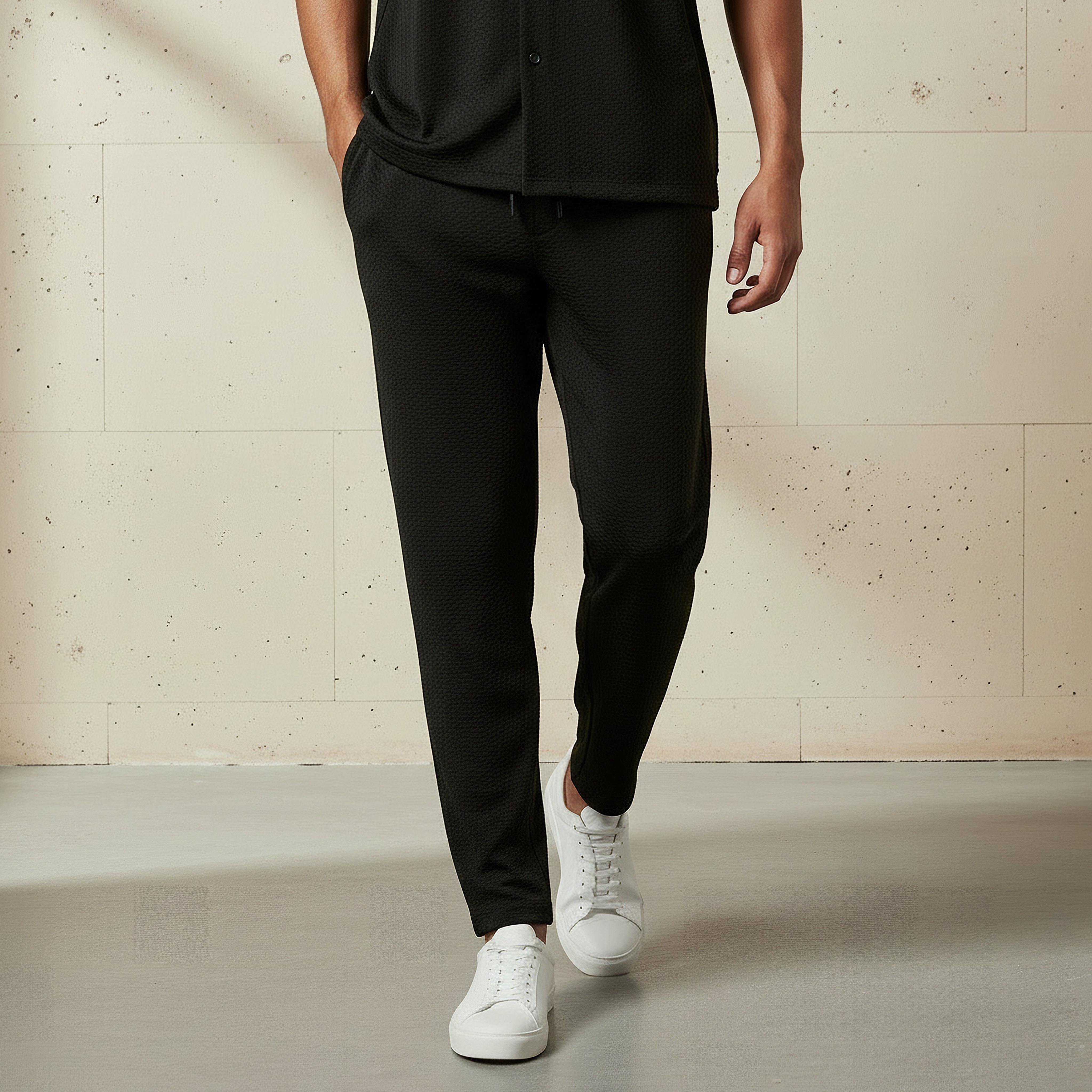 Textured Shirt and Trousers Set-men-clothing-sportswearandactivewear-tracksuits-image-4