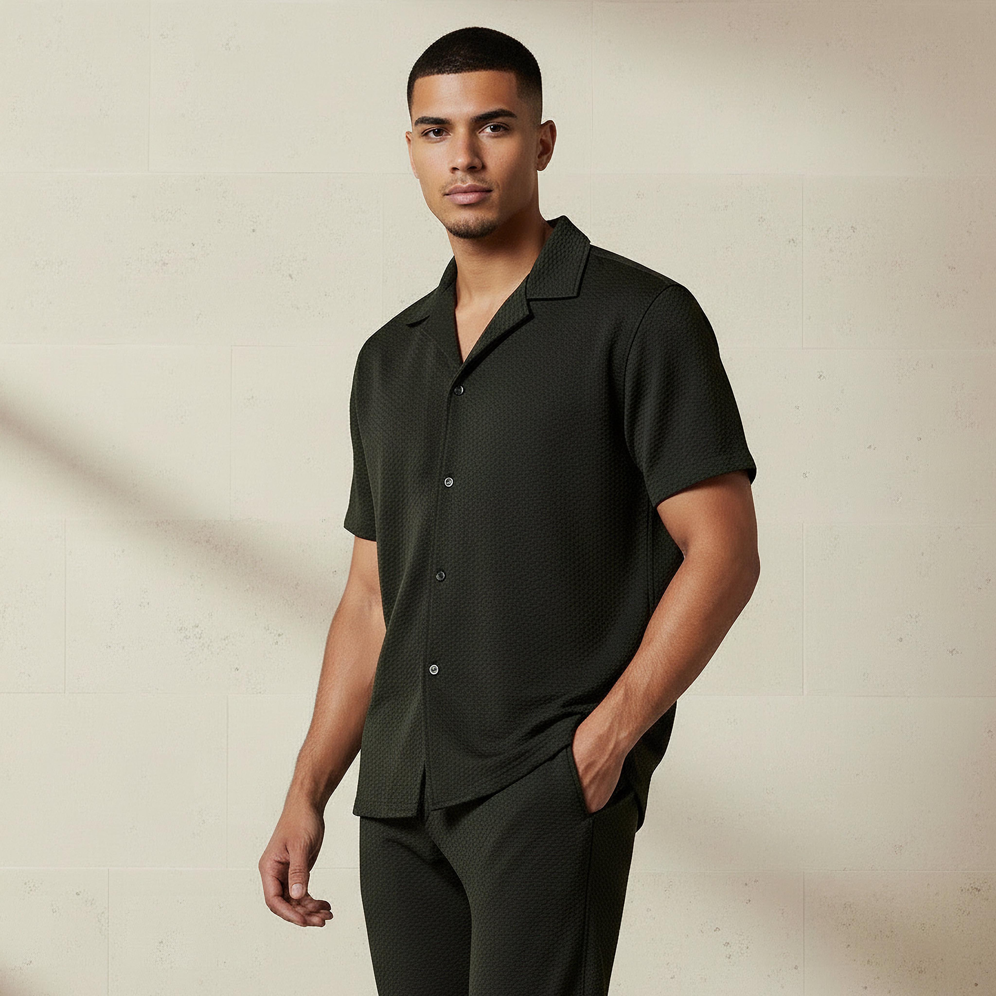 Textured Shirt and Trousers Set-men-clothing-sportswearandactivewear-tracksuits-image-2