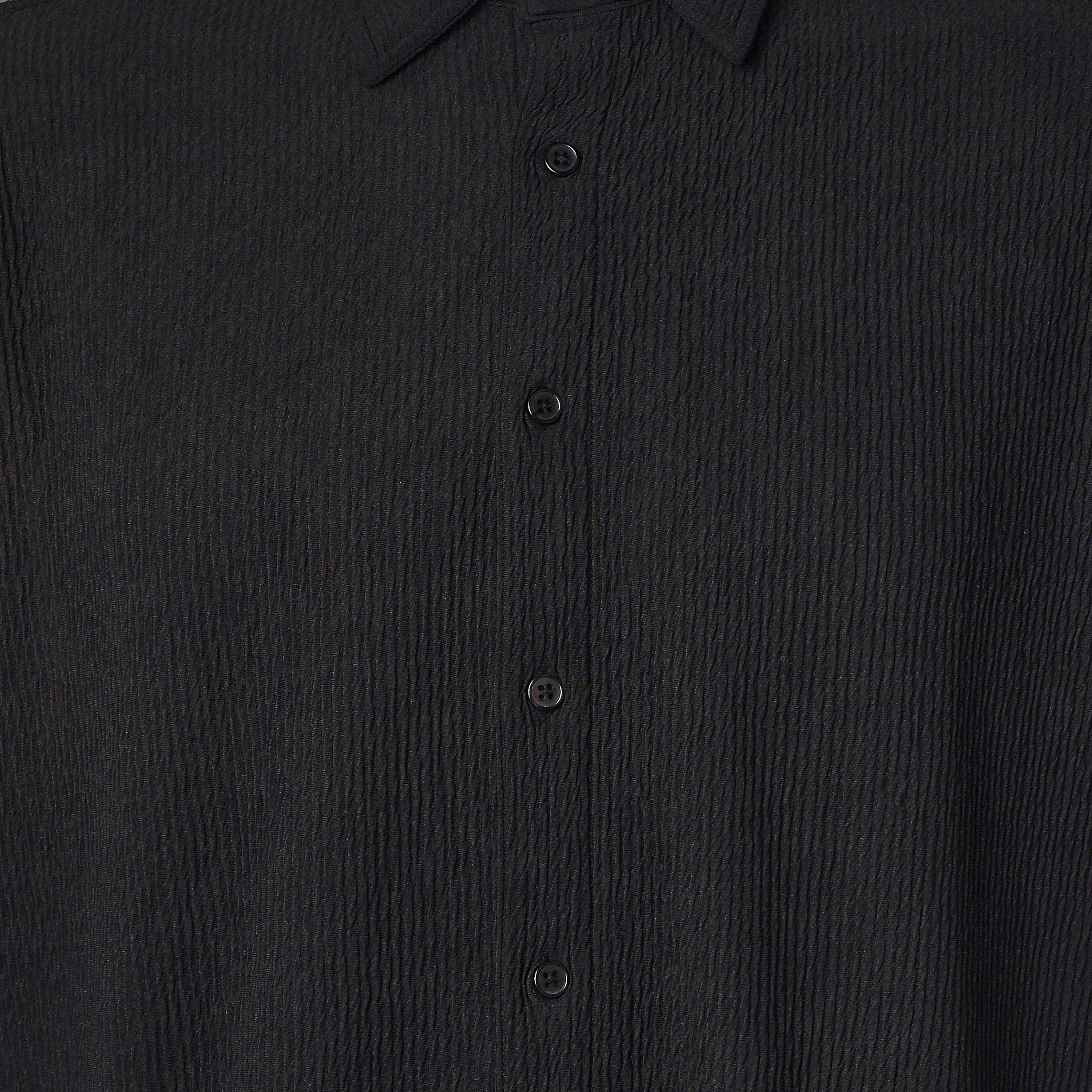 Men Textured Short Sleeve Shirt and Shorts Set-men-clothing-coordsets-image-2