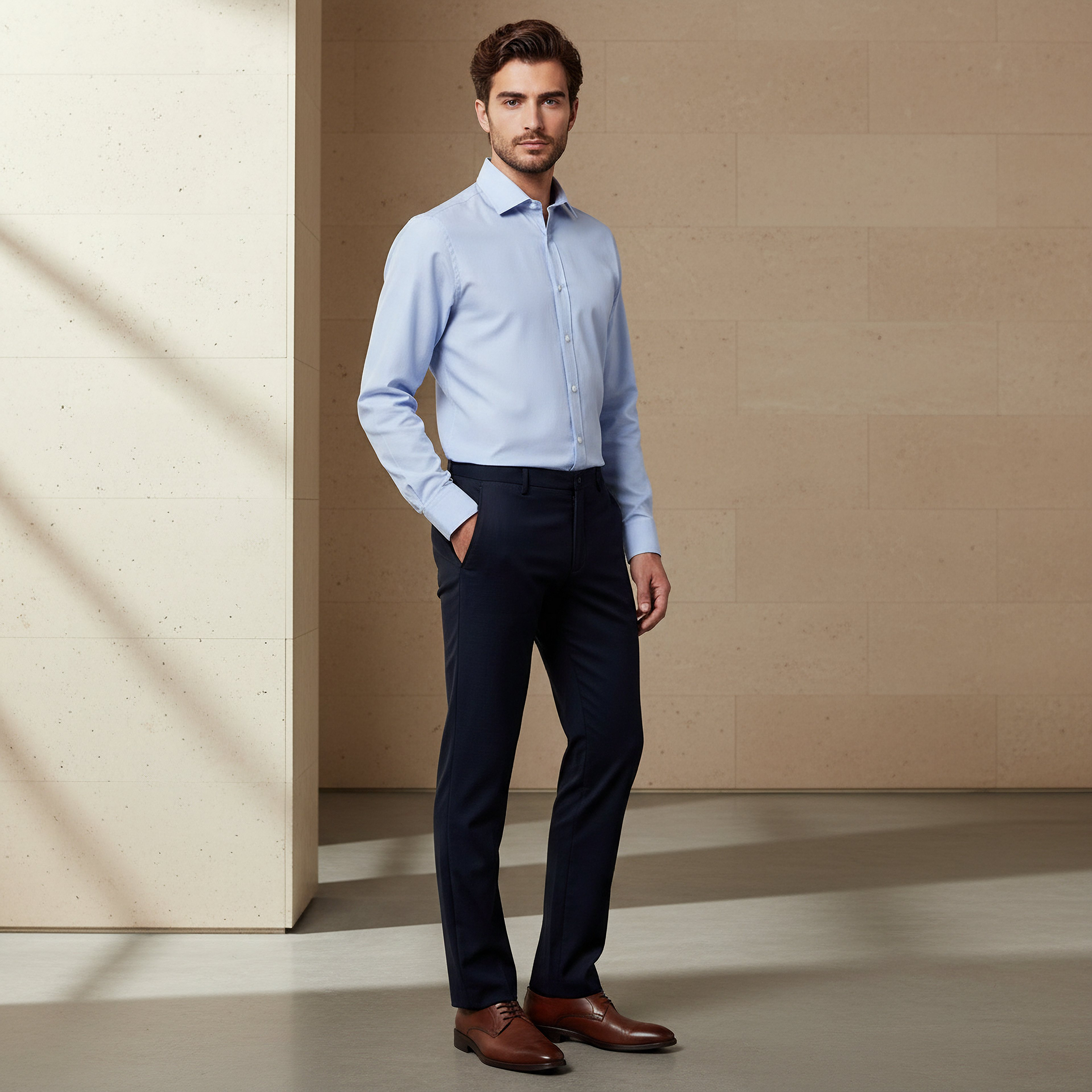Men Straight Fit Formal Trousers-men-clothing-bottoms-trousersandchinos-trousers-image-2