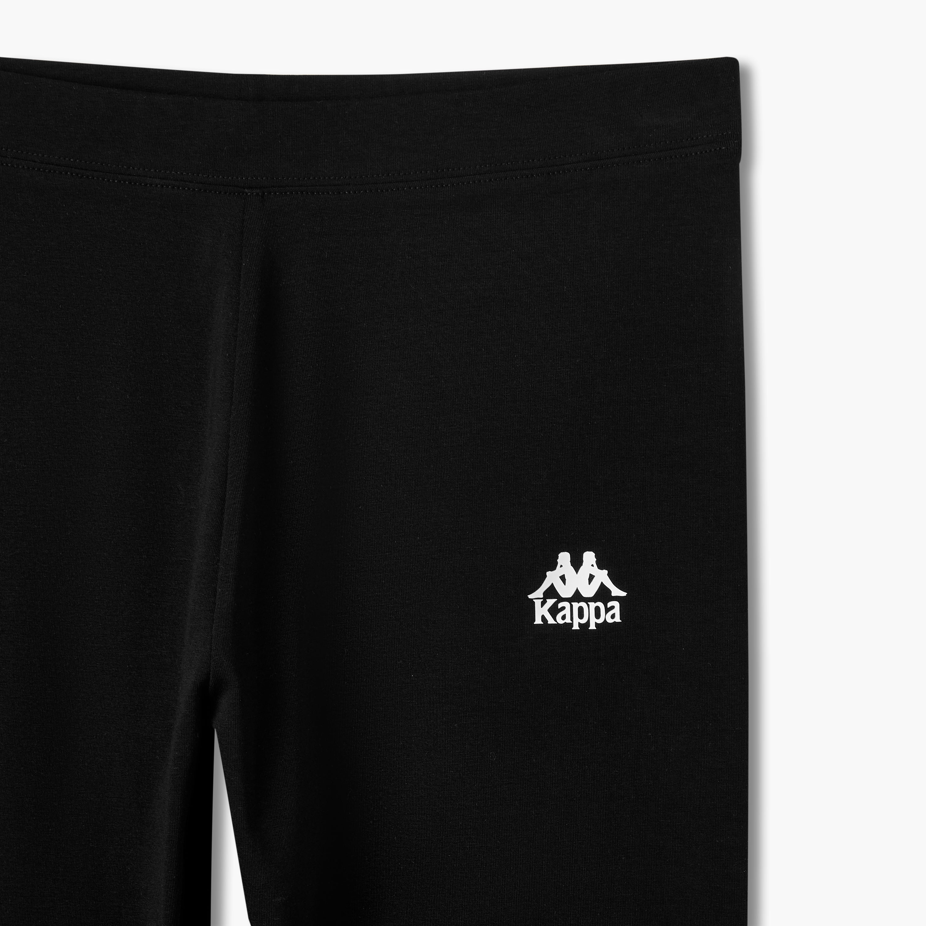 Kappa Pack of 2 Mid-Rise Cropped Leggings with Logo Design-sports-women-clothing-activewearleggings-image-5