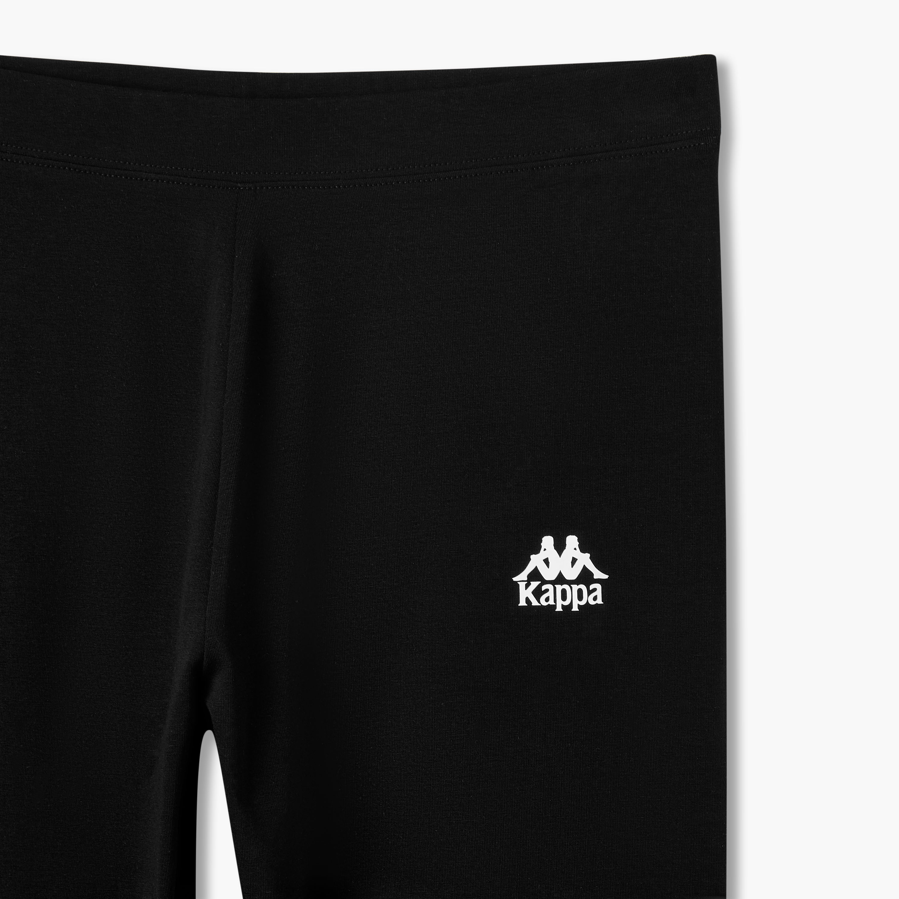 Kappa Pack of 2 Mid-Rise Cropped Leggings with Logo Design-sports-women-clothing-activewearleggings-image-6