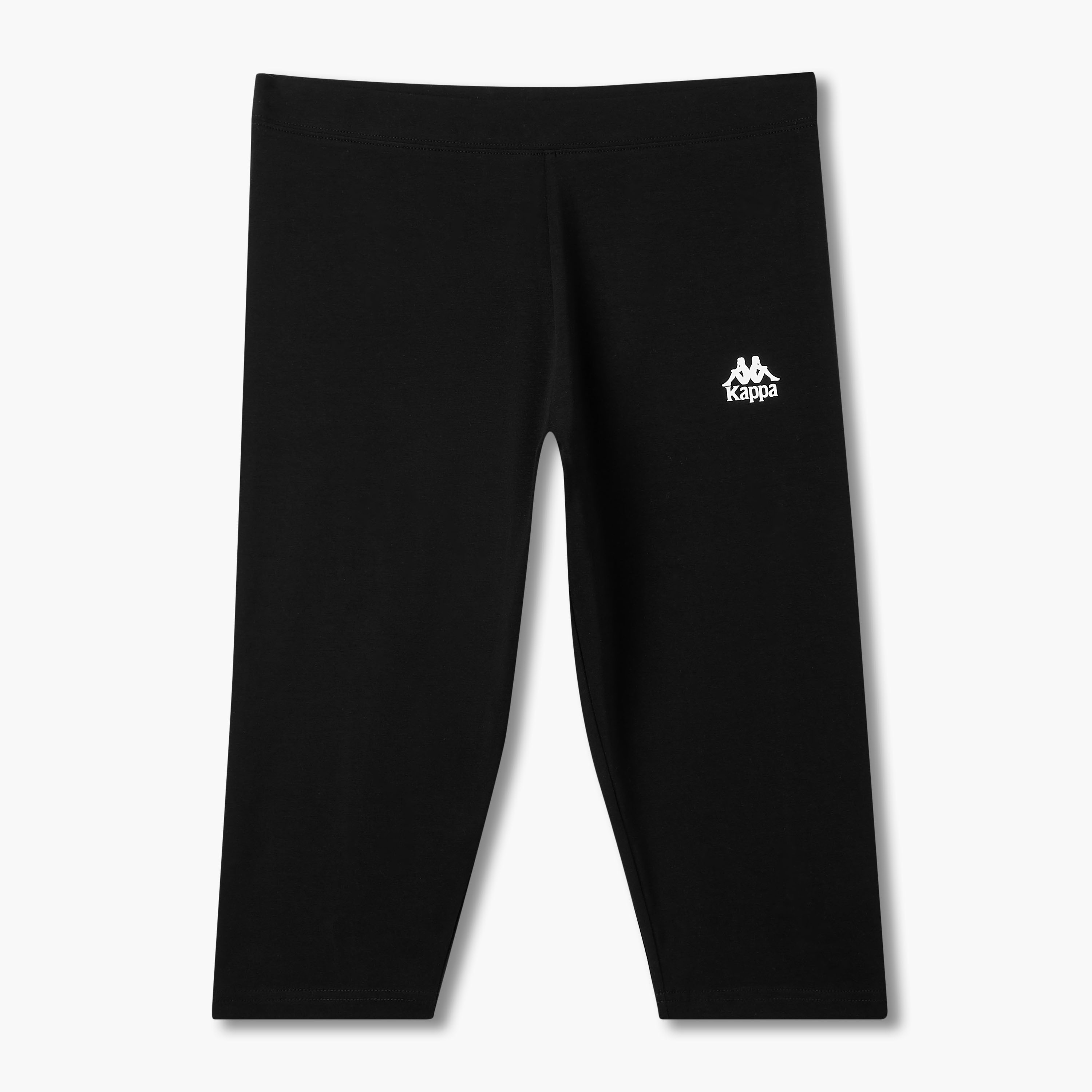 Kappa Pack of 2 Elasticated Knee Length Leggings with Logo Design-sports-women-clothing-activewearleggings-image-3