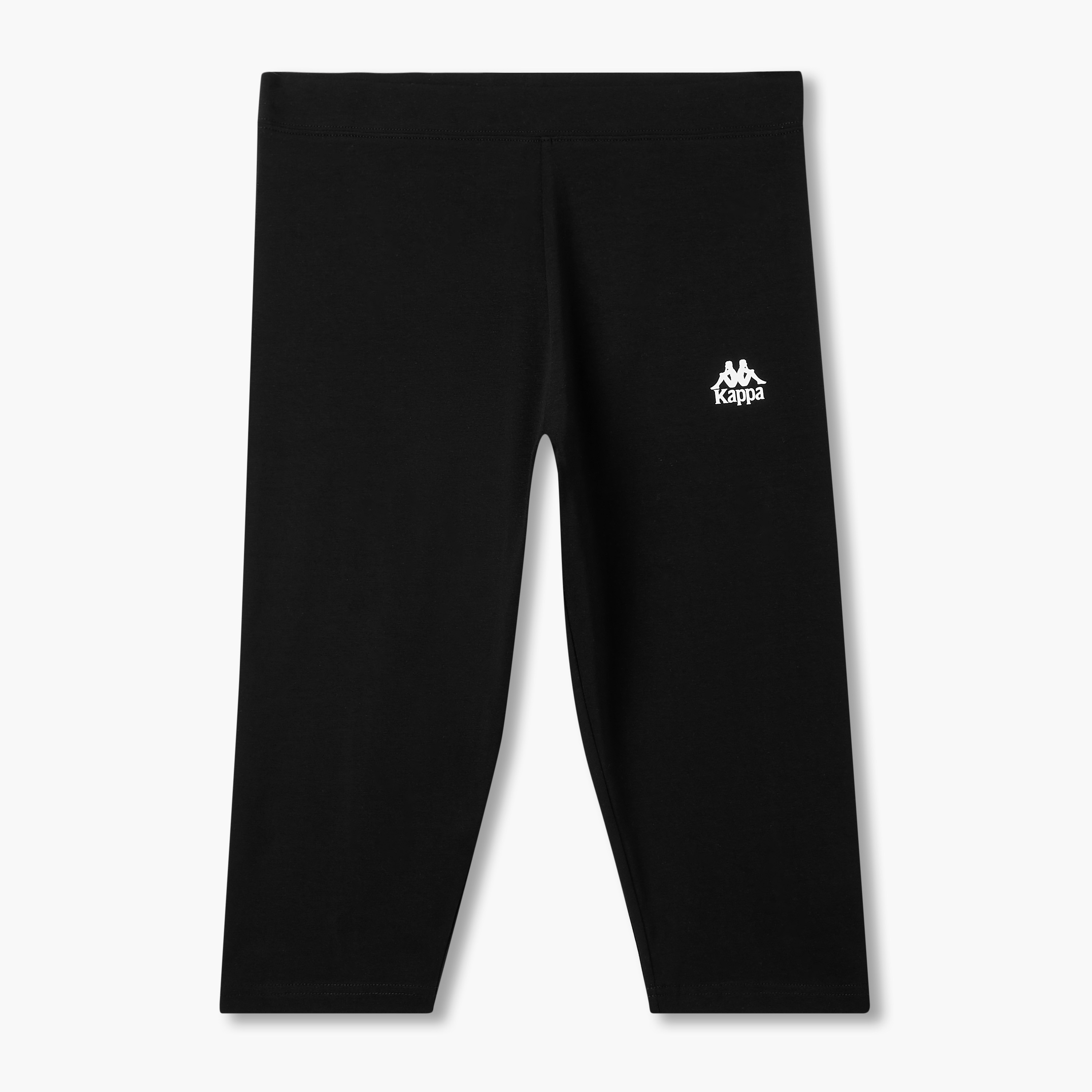 Kappa Pack of 2 Elasticated Knee Length Leggings with Logo Design-sports-women-clothing-activewearleggings-image-3